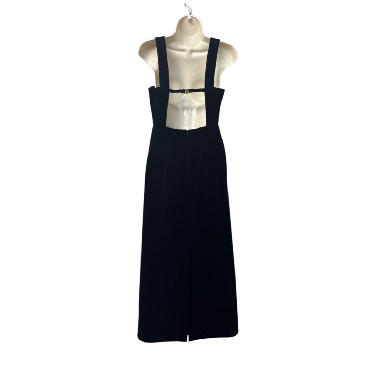 Other Endless Rose Open Back Velvet Midi Bustier Dress, Black, Sz. Size S / US 4 / IT 40 - 4 Thumbnail