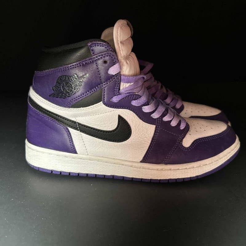 image of Jordan Brand 1 Retro High OG 'court Purple 2.0' Mens Sneakers - 10