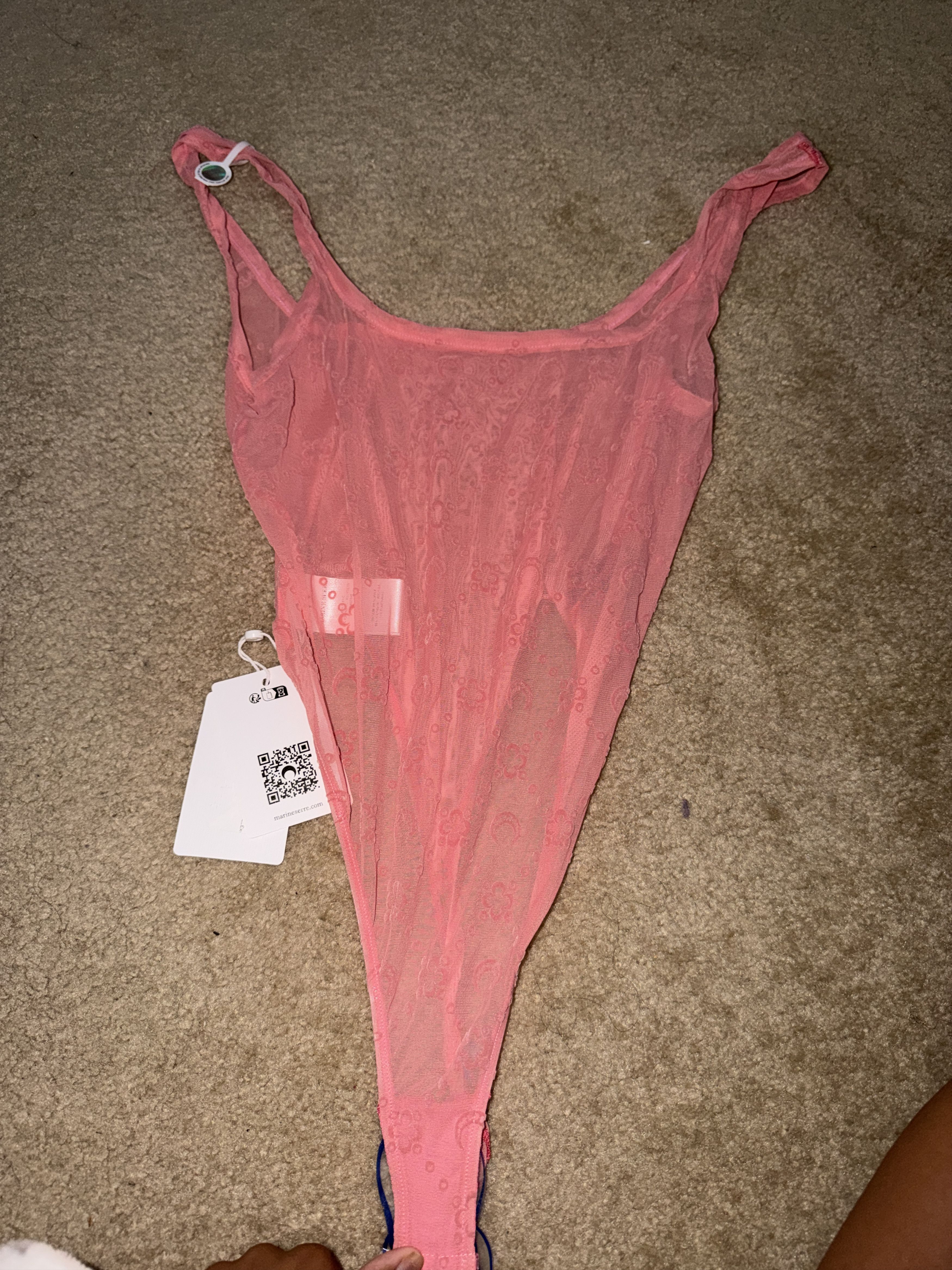 Marine Serre Flock Bodysuit Size L / US 10 / IT 46 - 4 Thumbnail