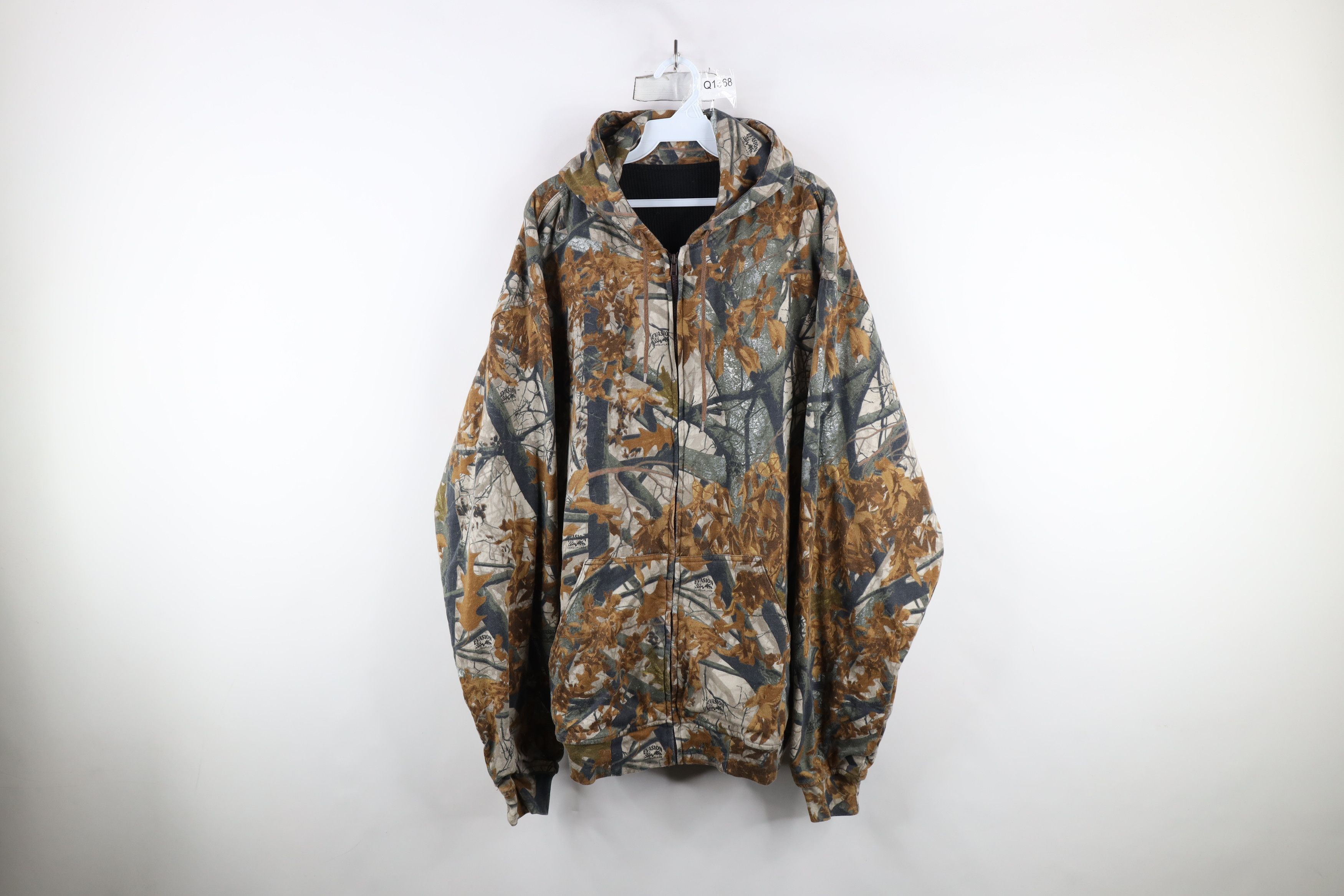 Vintage Vintage Streetwear Thermal Lined Camouflage Full Zip Hoodie Size US XXL / EU 58 / 5 - 1 Thumbnail