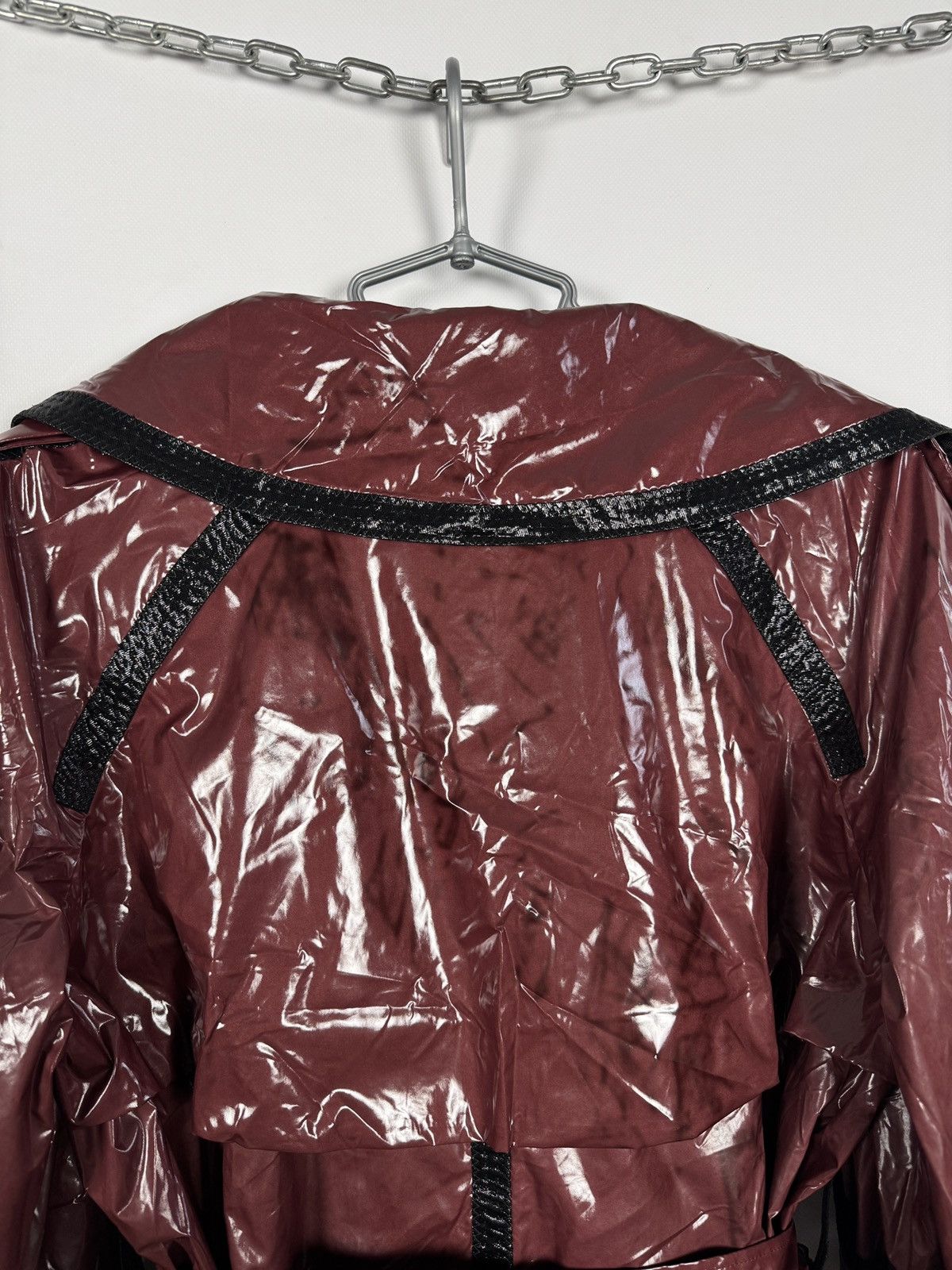 Louis Vuitton Louis Vuitton Vintage Glossy Coated Trench Jacket Belted Size S / US 4 / IT 40 - 20 Thumbnail
