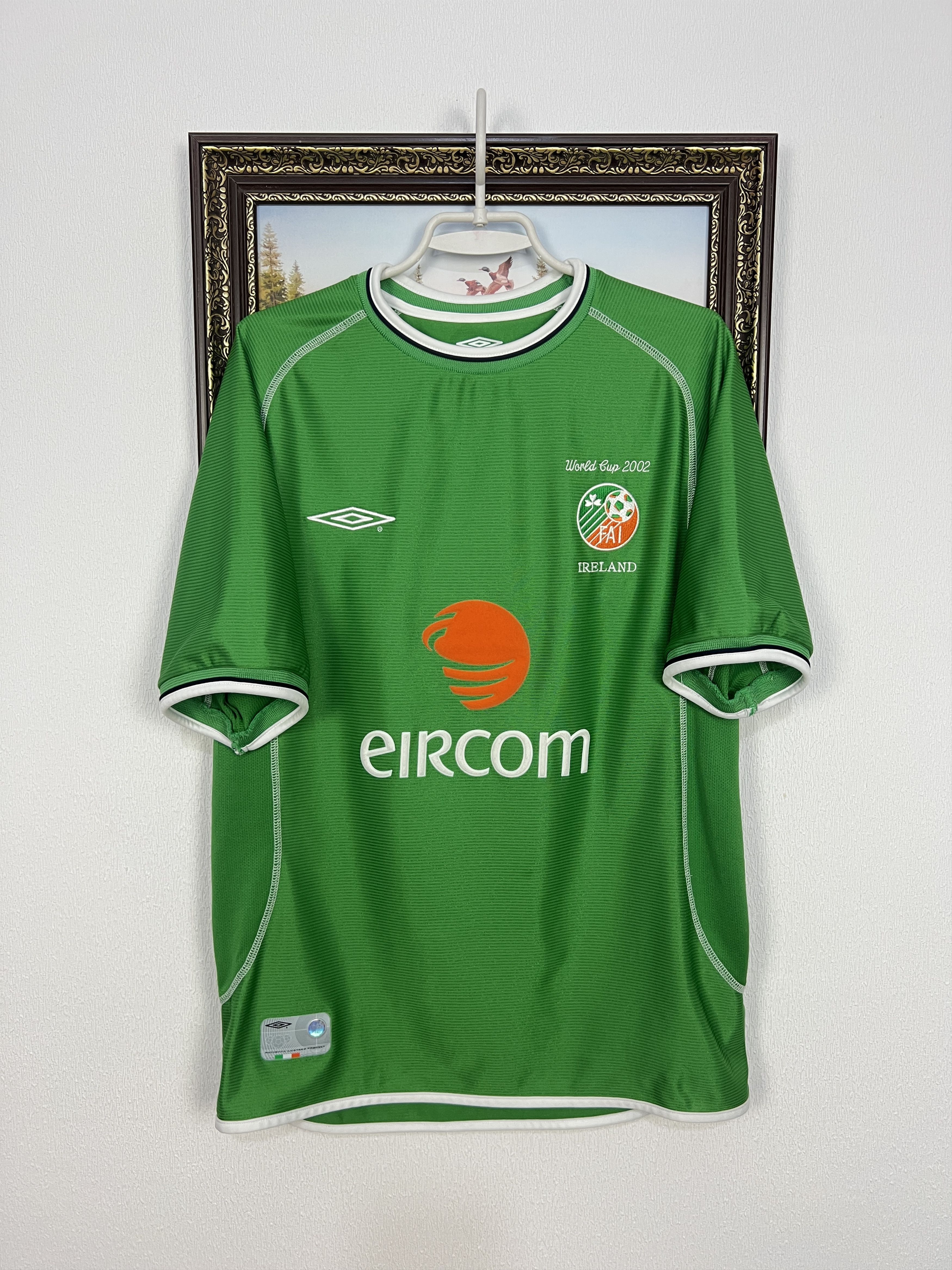 Reebok Republic of Ireland Home football shirt 2001 Soccer Umbro Size US M / EU 48-50 / 2 - 1 Thumbnail