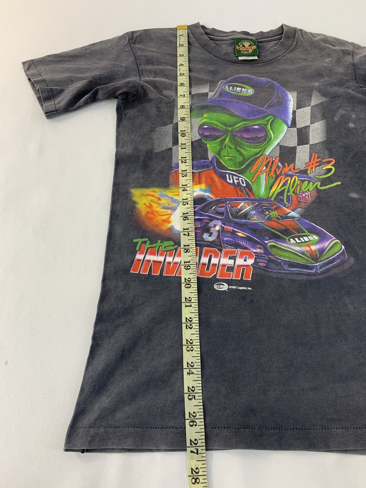NASCAR 90s Alvin Alien 3 The Invader 1997 Logotel Nascar Racing Car Size US S / EU 44-46 / 1 - 10 Thumbnail