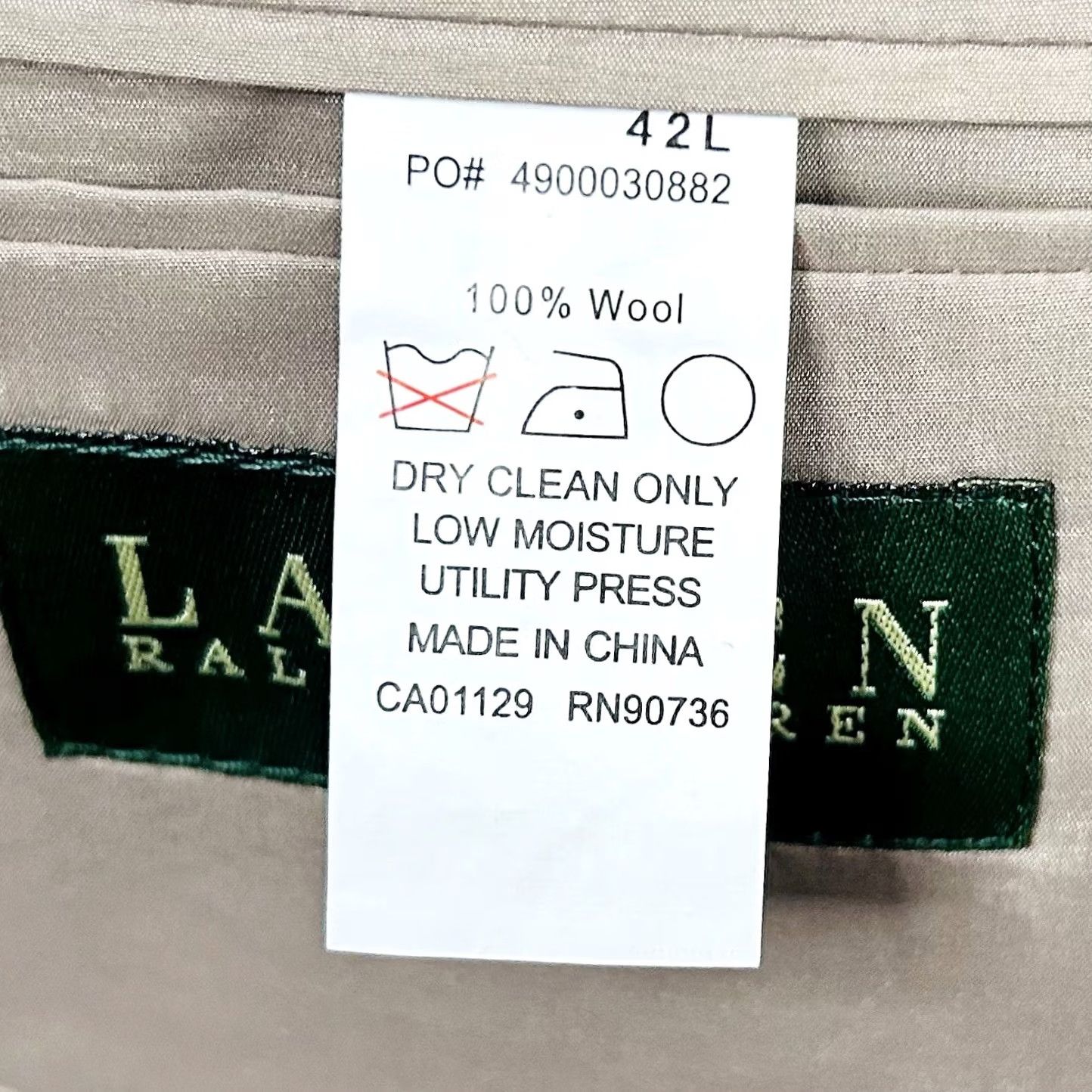Ralph Lauren LRL Ralph Lauren Sport Coat 42L Brown Glen Plaid 100% Wool Two Button Vented Size US XS / EU 42 / 0 - 4 Thumbnail