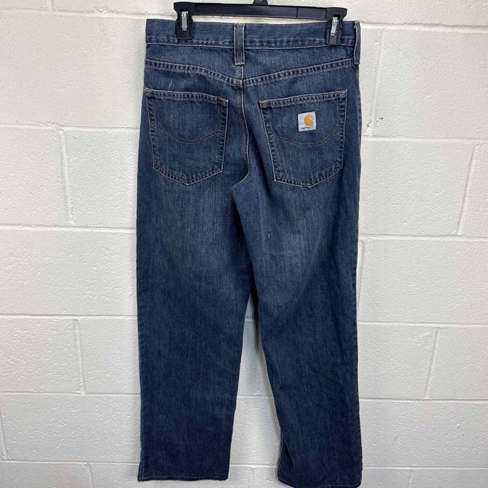 Carhartt Carhartt Jeans Denim Relaxed Fit Size 30x32 101483-968 Blue Medium Wash Men 5-Pocket Logo Workwear Classic 90s Grunge Motorcycle USA Size US 30 / EU 46 - 7 Thumbnail