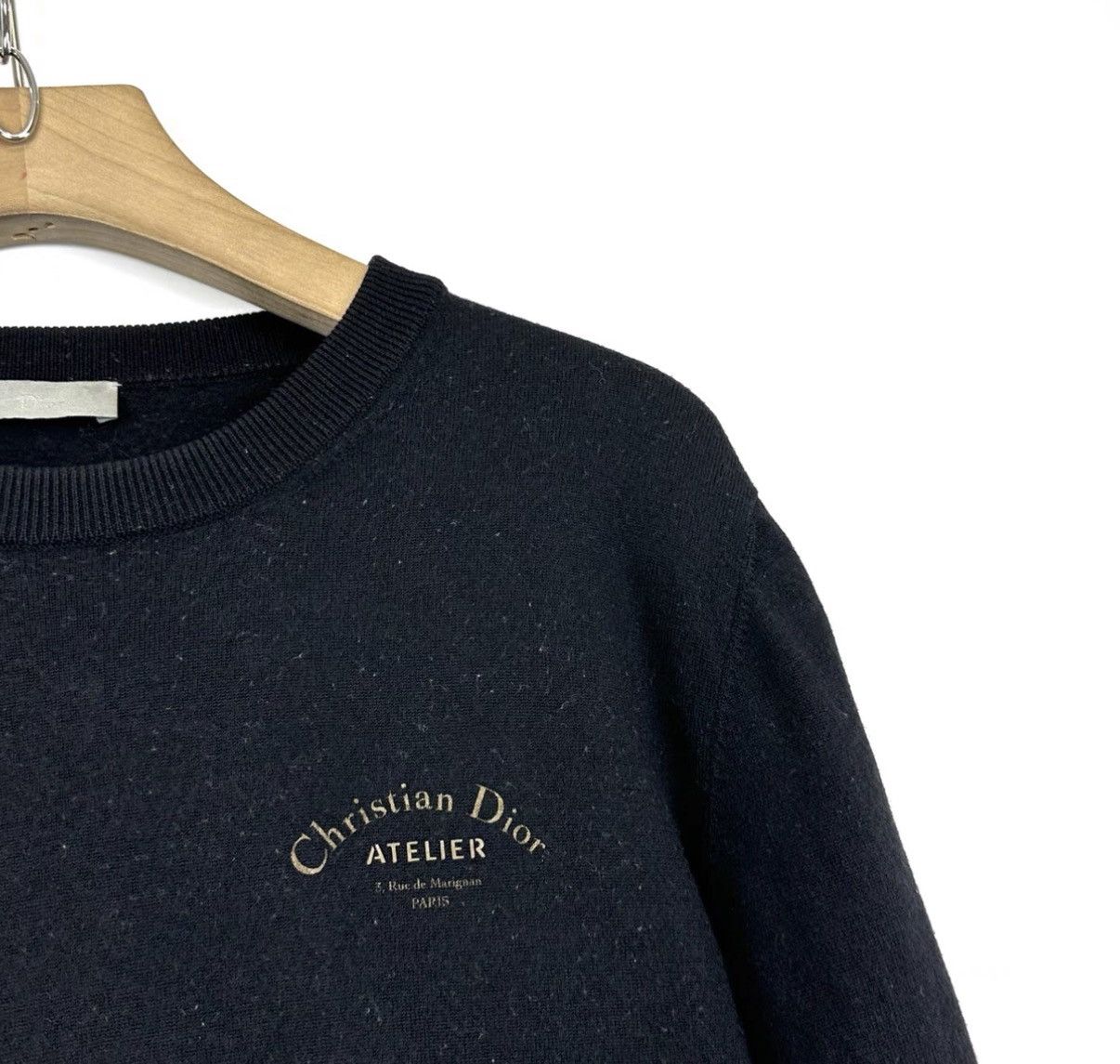 Dior Dior Slogan Collection Black Crew Neck Sweater K12 Size US L / EU 52-54 / 3 - 6 Thumbnail