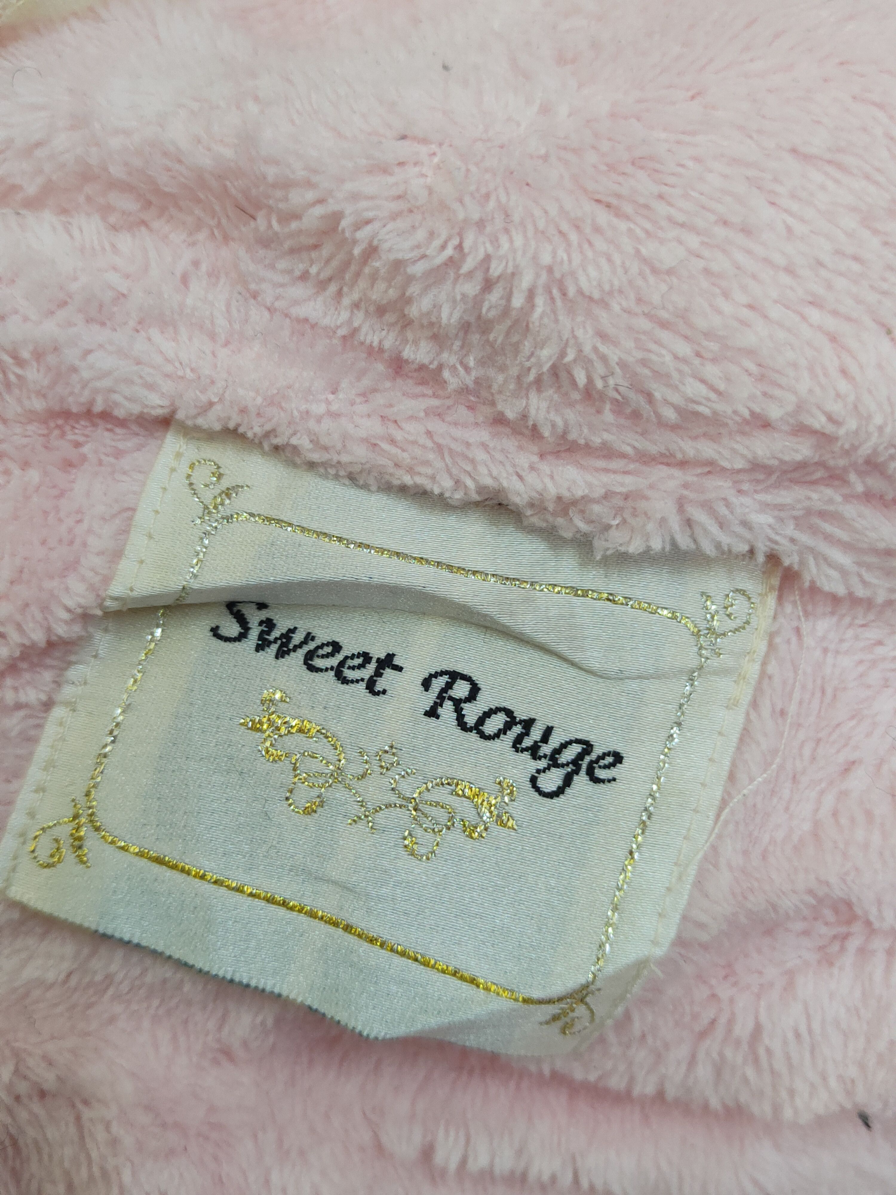 Aran Isles Knitwear × Japanese Brand × Vintage Sweet Rouge Pink Fur Mohair Bathrobe Size L / US 10 / IT 46 - 13 Thumbnail