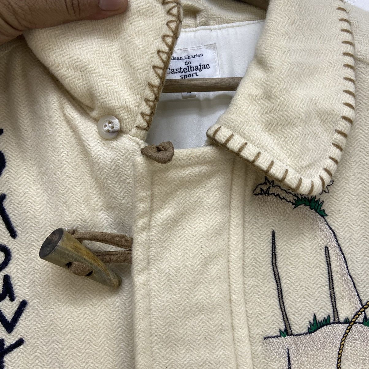 Jean Charles De Castelbajac Vintage Mountain Climbears Art Printed Wool Duffle Coat Size US M / EU 48-50 / 2 - 10 Thumbnail