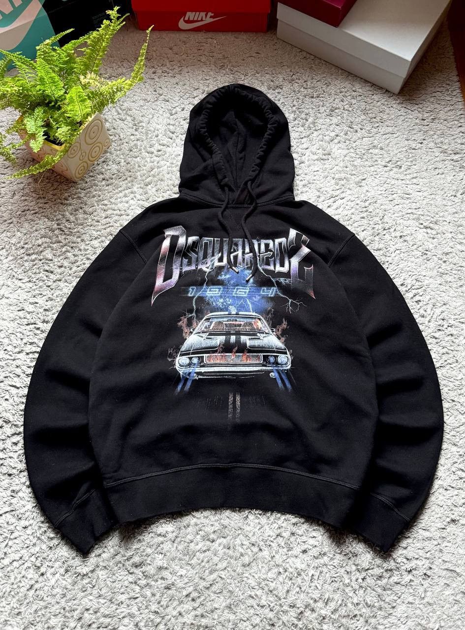 Dsquared2 00s Disquared Vintage Big Logo Oversized Hoodie Rare Y2K Size US L / EU 52-54 / 3 - 1 Thumbnail
