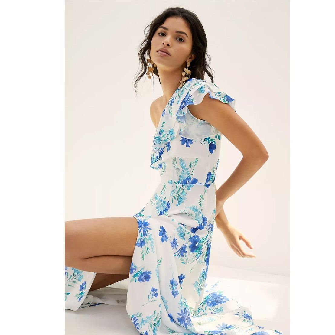 Anthropologie New ANTHROPOLOGIE Yumi Kim Love Always One-Shoulder Maxi Size XL / US 12-14 / IT 48-50 - 3 Thumbnail