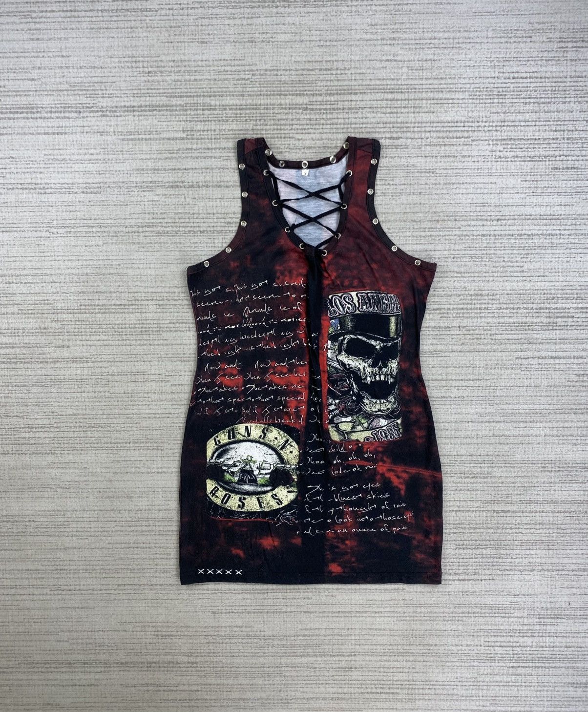Guns N' Roses × Japanese Brand × Vintage Vintage Guns And Roses Full Price Sleeveless Shirt Size S / US 4 / IT 40 - 1 Thumbnail