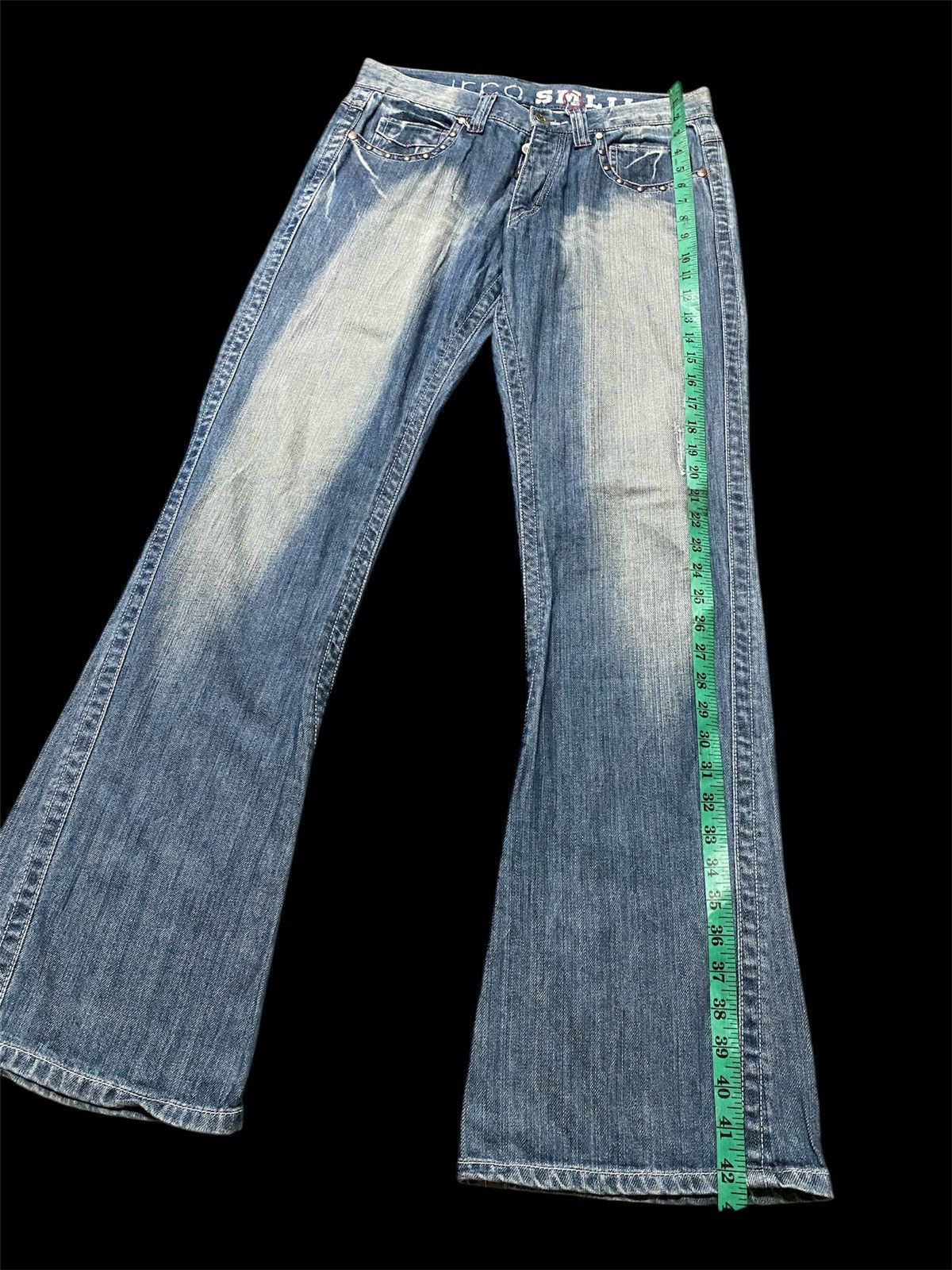 Japanese Brand Flare Jeans Japanese Icca Washed Blue Vintage Size US 31 - 12 Thumbnail