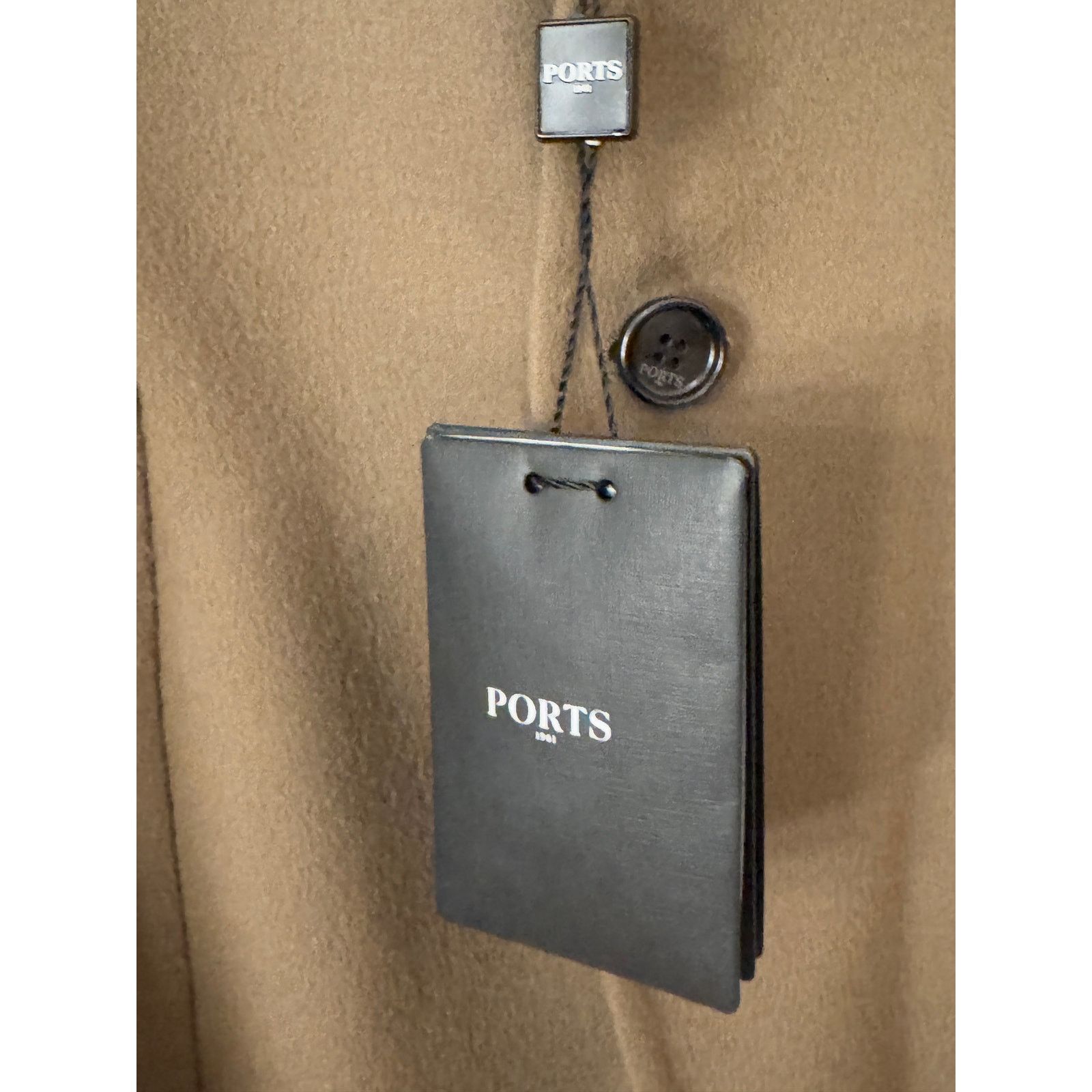 Ports 1961 Ports 1961 NWT Wool Tan Jacket/Blazer Size 50R - 6 Thumbnail