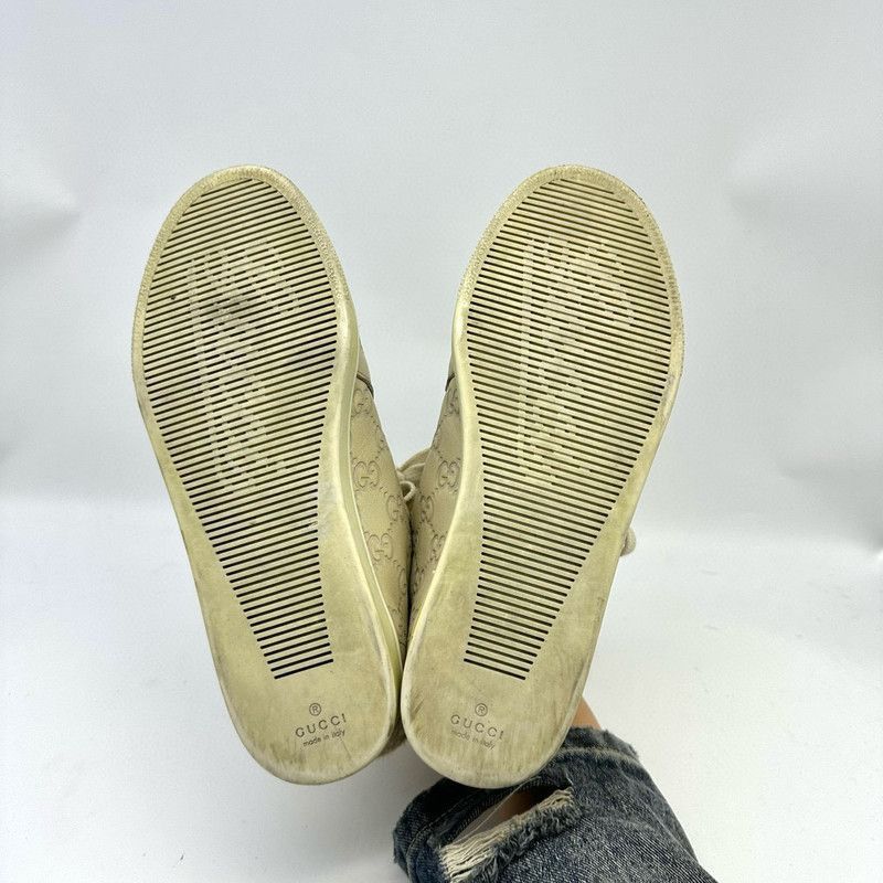 Gucci Gucci Monogram High-Top Canvas Sneakers Size US 5.5 / EU 38 - 4 Thumbnail