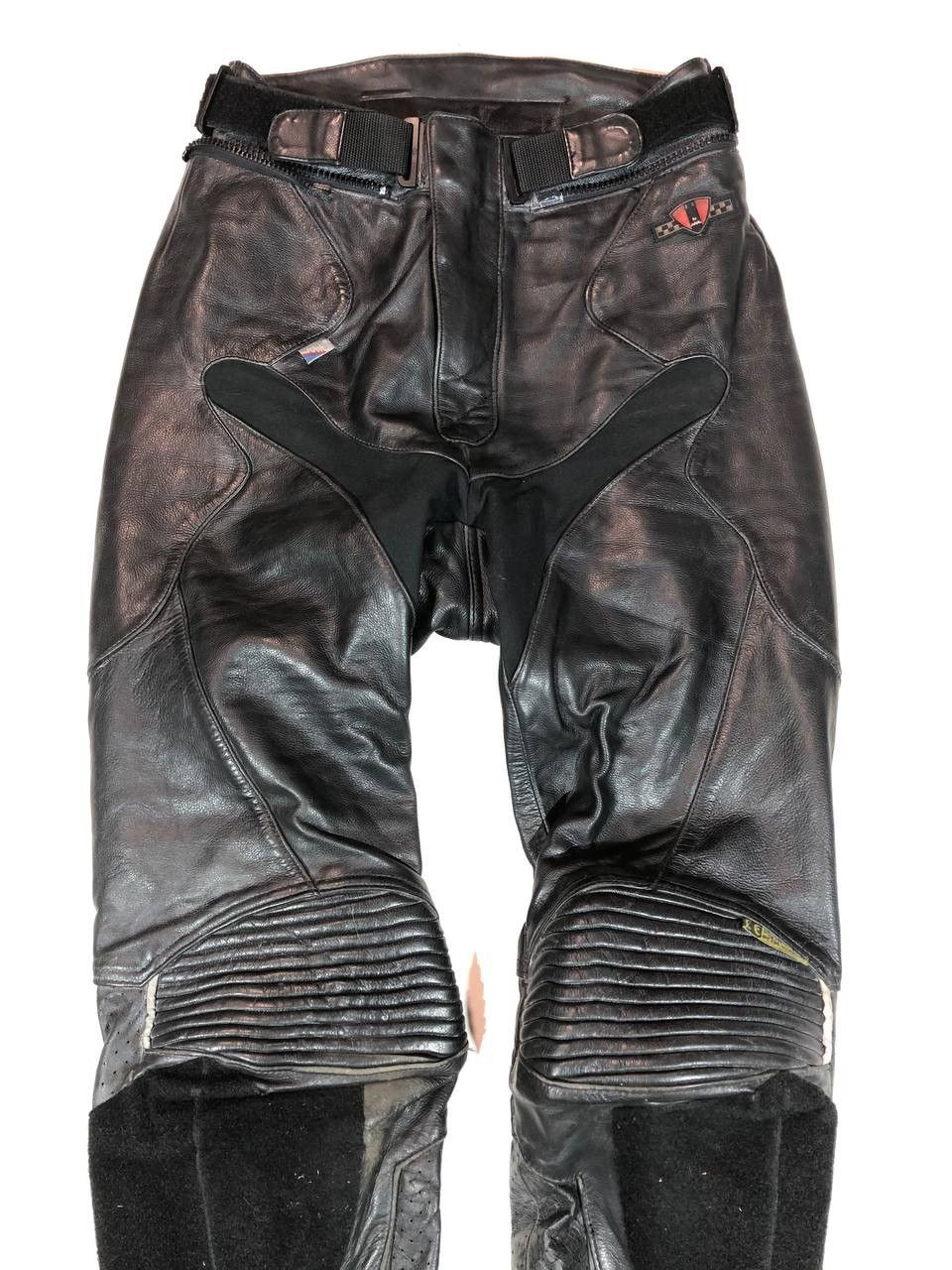 Leather Race Line Moto Biker Leather Pants Vintage Size US 30 / EU 46 - 2 Thumbnail