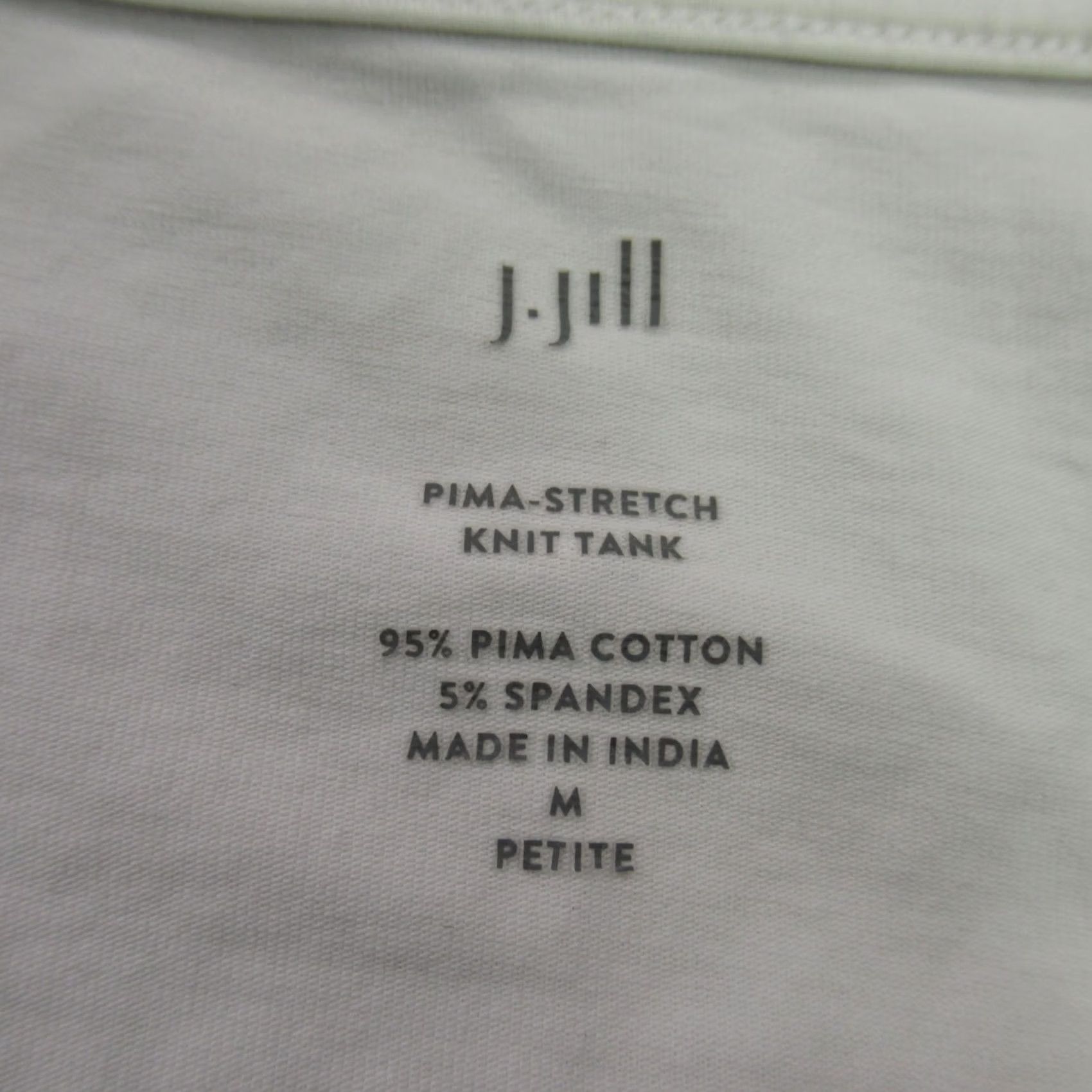 J. Jill J Jill Shirt Womens Petite Medium Sleeveless Pullover Lightweight Crew Neck White Size M / US 6-8 / IT 42-44 - 4 Thumbnail