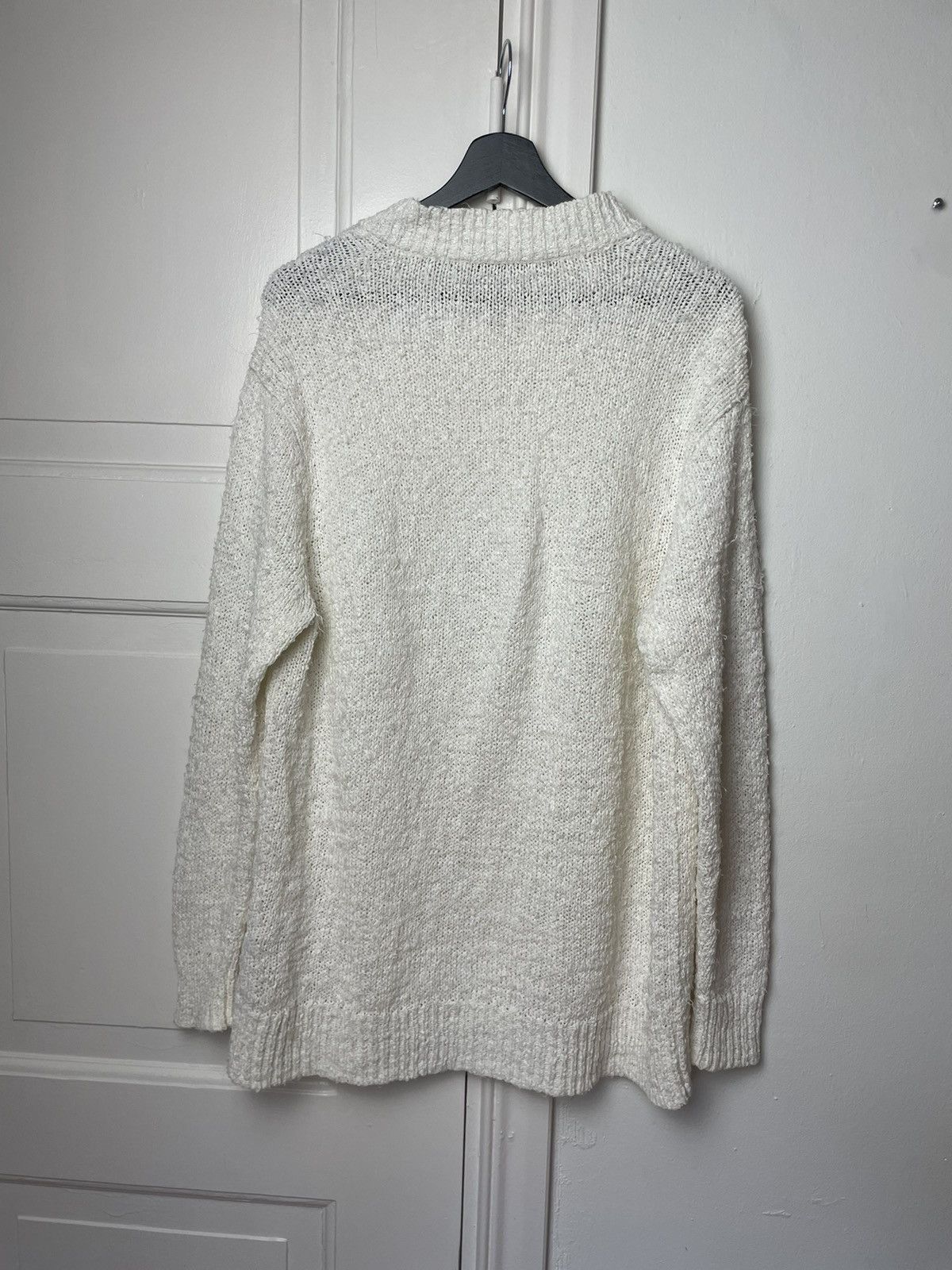 Acne Studios Acne Studios AW 20 white knit sweater v-neck Kurt Size US M / EU 48-50 / 2 - 8 Thumbnail