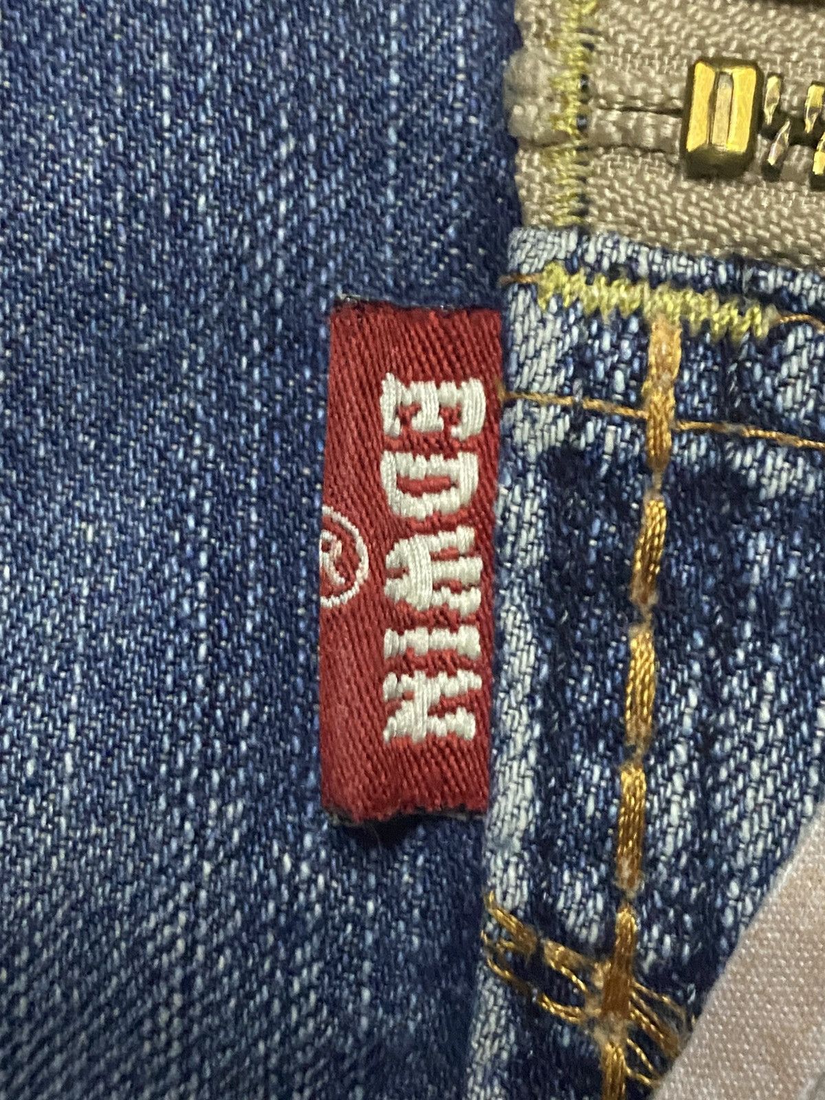 Edwin Vintage Edwin XV Fade Made Wash Distressed Baggy Jeans Size US 35 - 11 Thumbnail