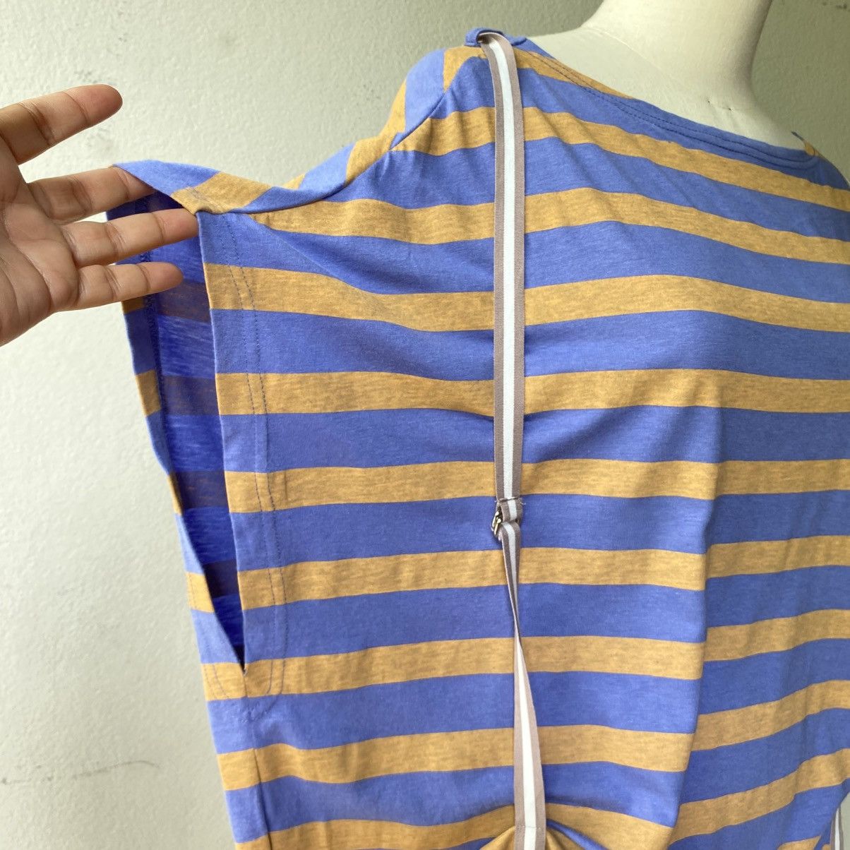 mercibeaucoup Mercibeaucoup, Purple & Yellow Striped Top by Merii Size L / US 10 / IT 46 - 19 Thumbnail