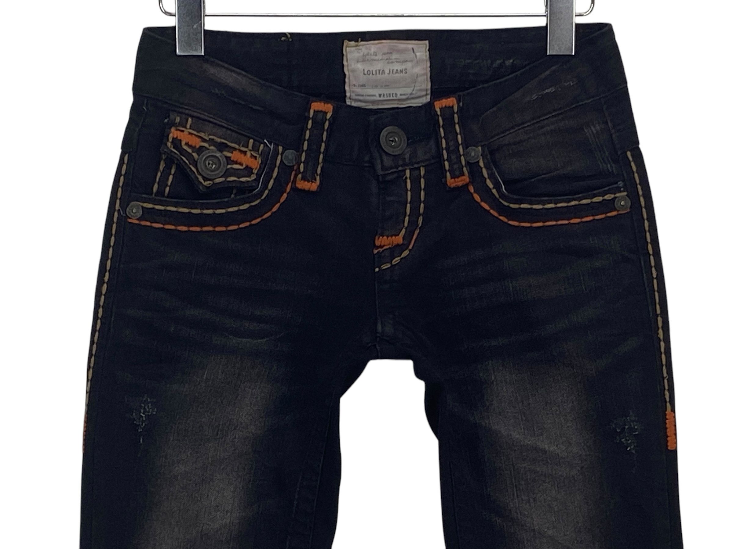 Japanese Brand Lolita Bootcut Denim Flare Jeans Japanese Embellish Jeans Size 25" / US 0 / IT 36 - 4 Thumbnail