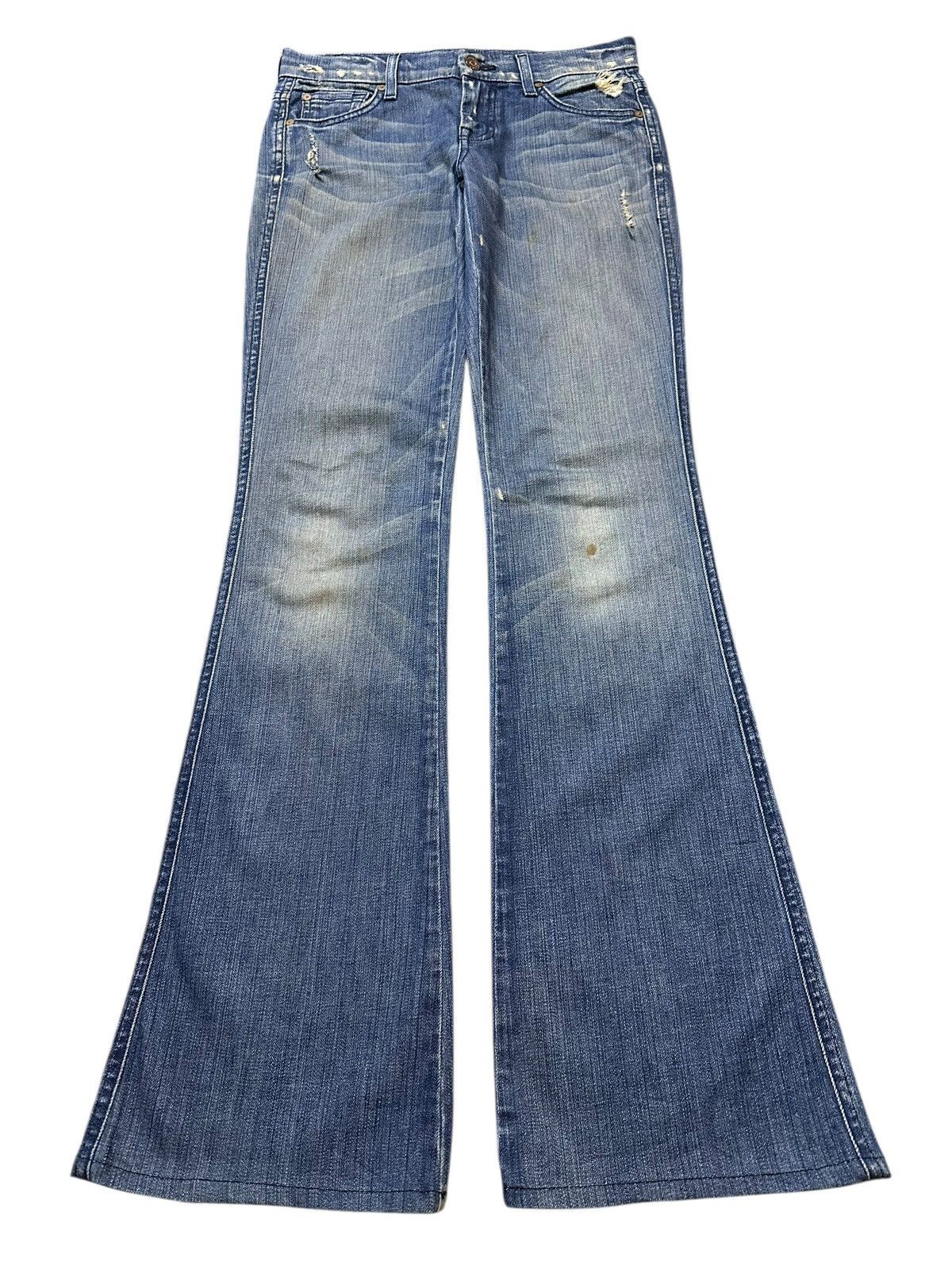 Japanese Brand Vintage Japanese Brand Blue Faded Wash Style Flare Jeans Size US 29 - 1 Thumbnail