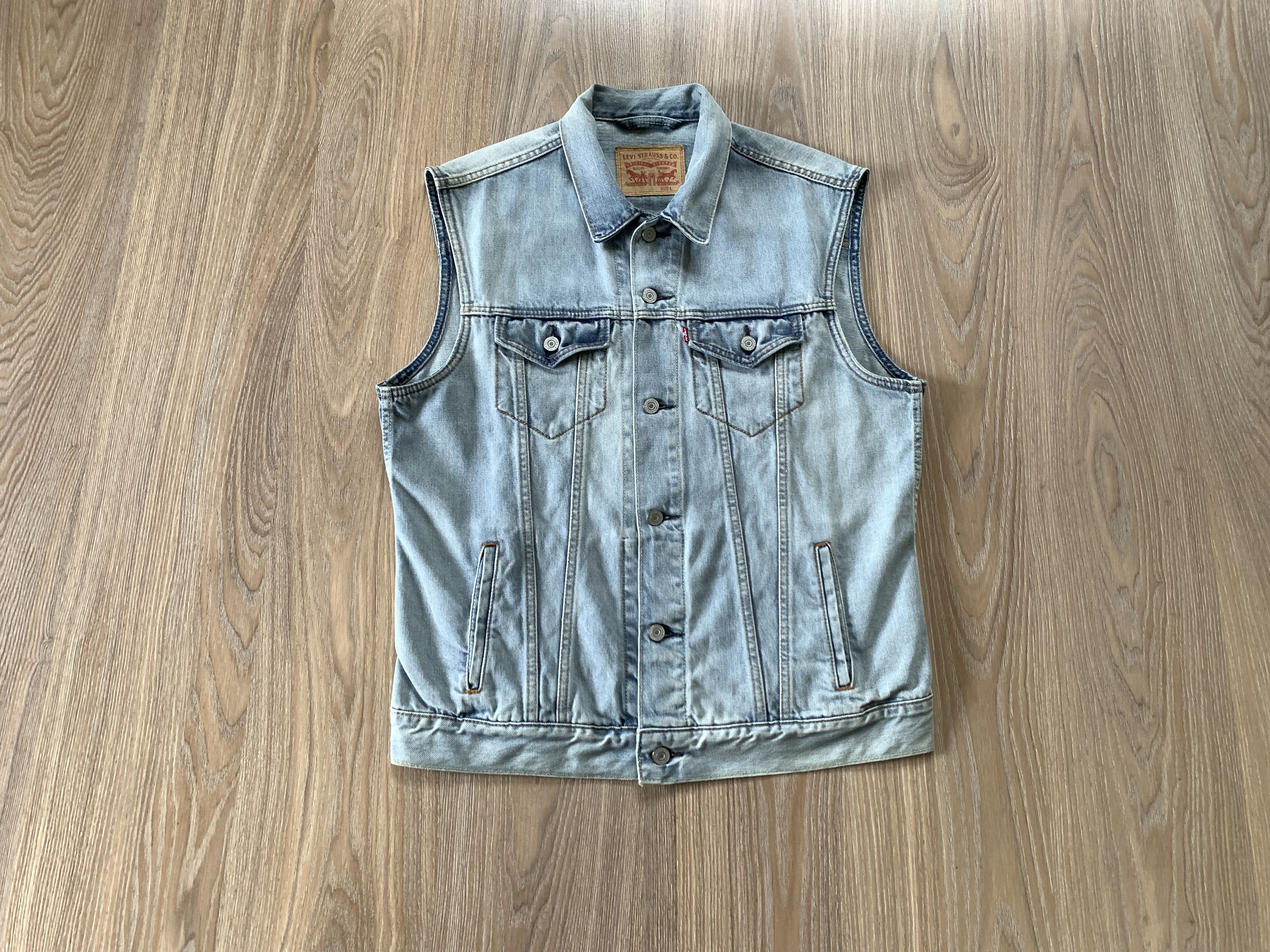 Levi's Levi's Relaxed Denim Trucker Vest Kentucky Blue Size US L / EU 52-54 / 3 - 1 Thumbnail