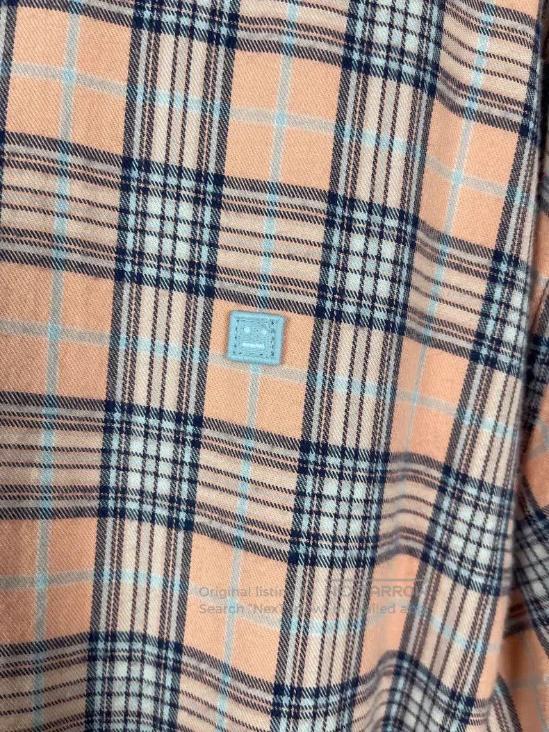 Acne Studios Acne Studios Blue, Pink, and Gray Plaid Smile Long Sleeve Size US M / EU 48-50 / 2 - 5 Thumbnail