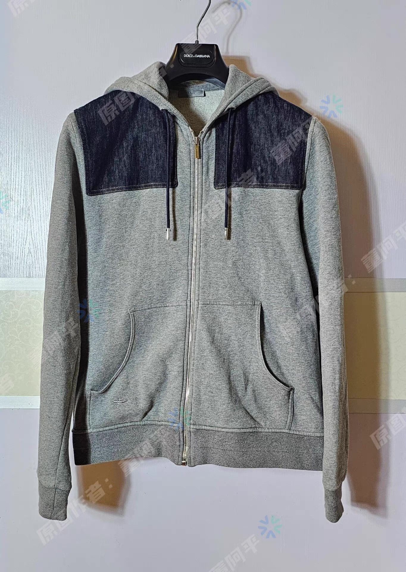 Dior Dior Homme Men's Gray Hooded Cardigan Sweatshirt Q4 Size US M / EU 48-50 / 2 - 1 Thumbnail