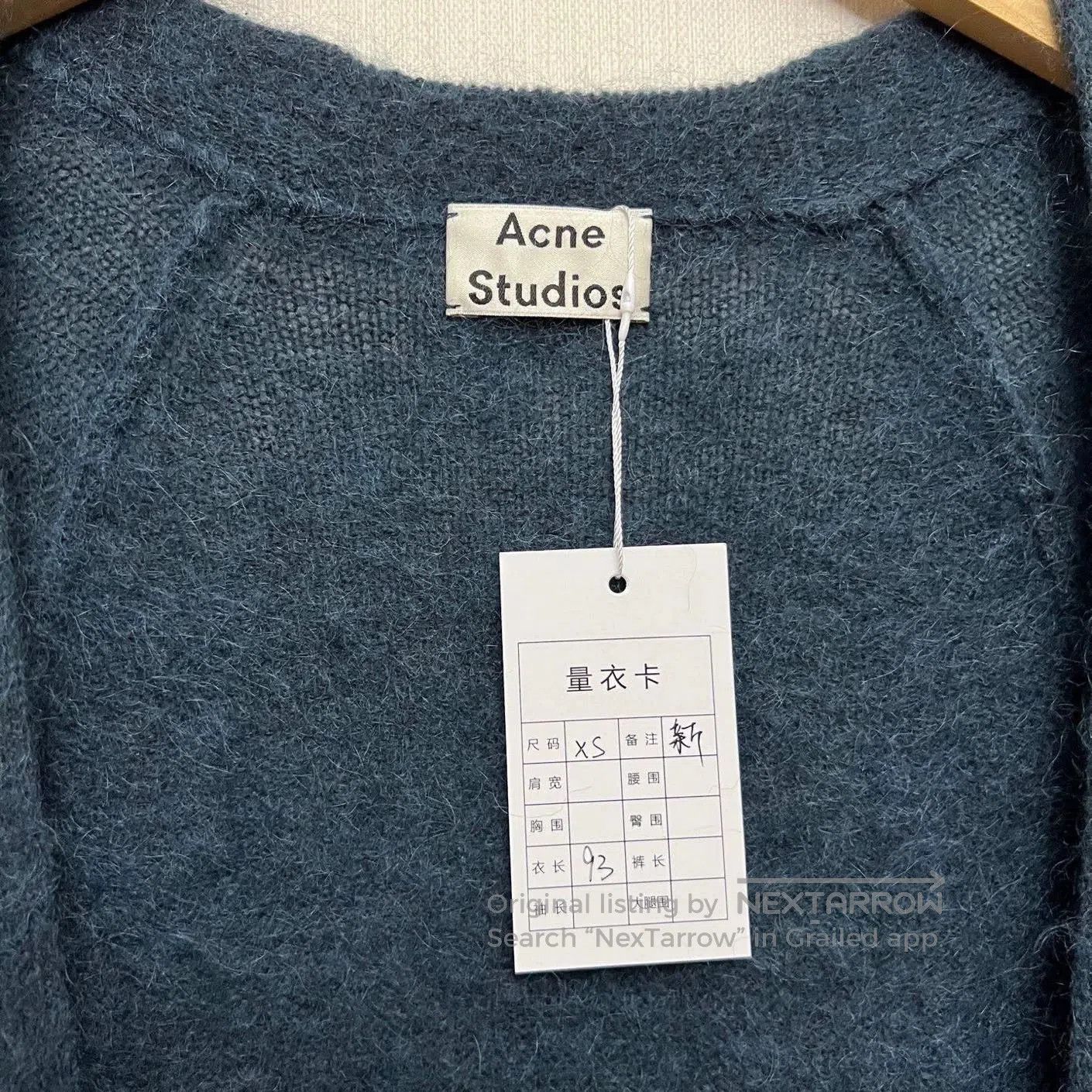 Acne Studios Wool Mohair Long Cardigan XS.