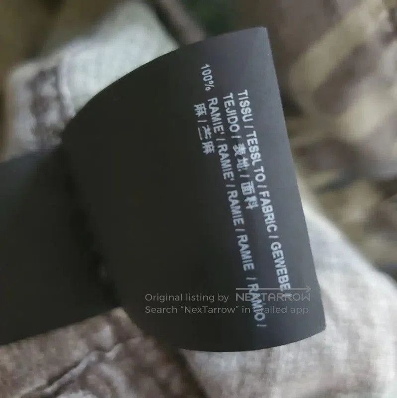 Yves Saint Laurent YSL Army Green Linen Print Long Sleeve Shirt . Size M / US 6-8 / IT 42-44 - 7 Thumbnail