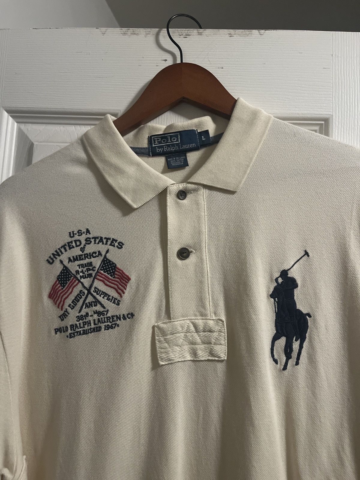 Polo Ralph Lauren × Vintage Vintage Polo Big Pony USA Size US L / EU 52-54 / 3 - 3 Thumbnail