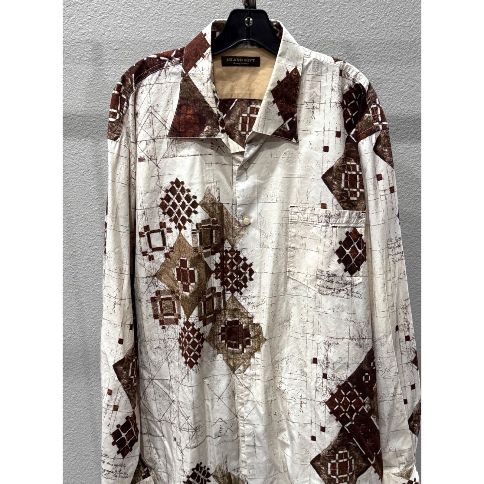 Tommy Bahama Tommy Bahama Shirt Men 2XL Long Sleeve Multicolor Retro Riding Silk Ctn 18 x 38/39 Size US XXL / EU 58 / 5 - 4 Thumbnail