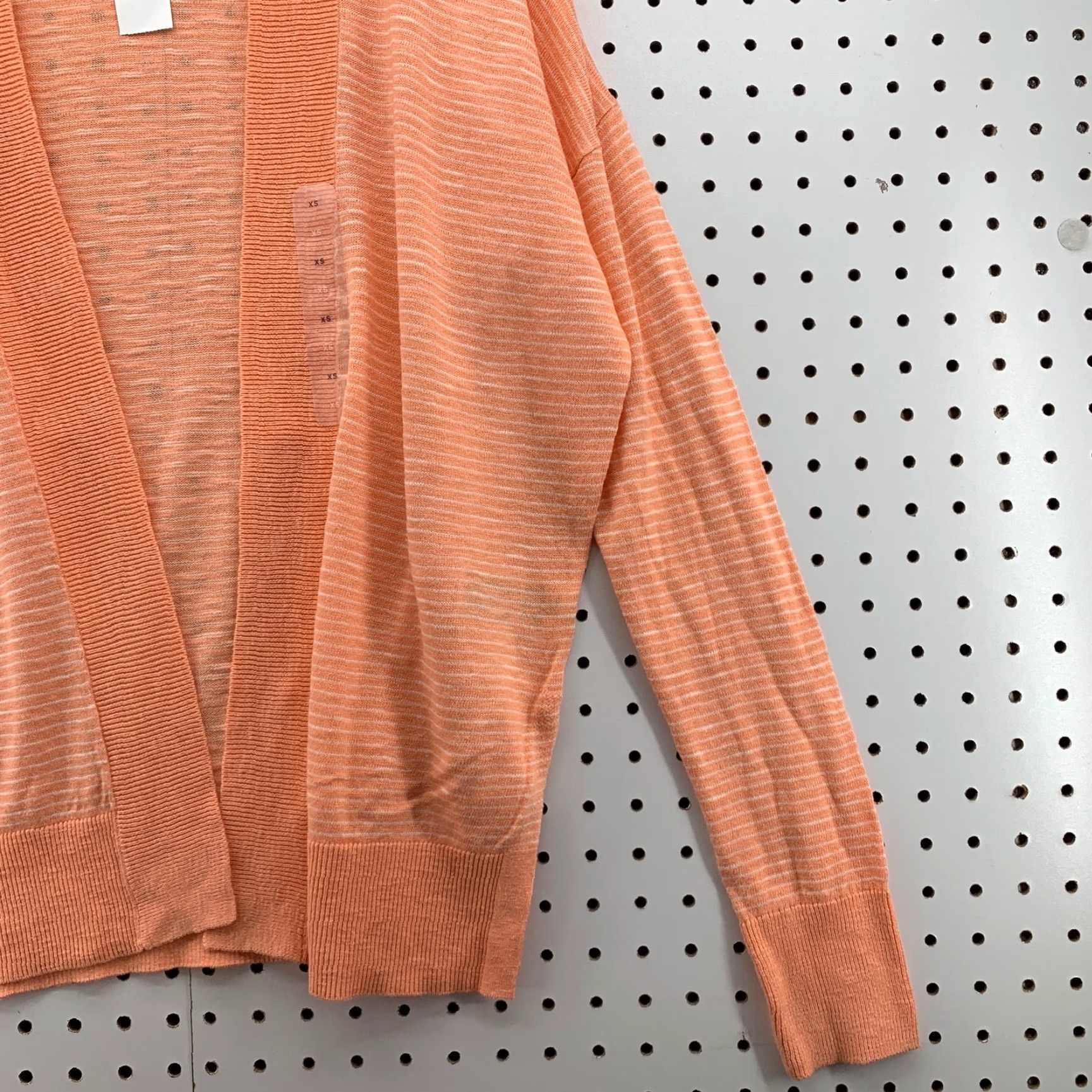 Gap Gap Open Cardigan Sweater Pink Knit Long Sleeve Light Weight XS Womens Regular Cotton Blend All Seasons Size XS / US 0-2 / IT 36-38 - 5 Thumbnail