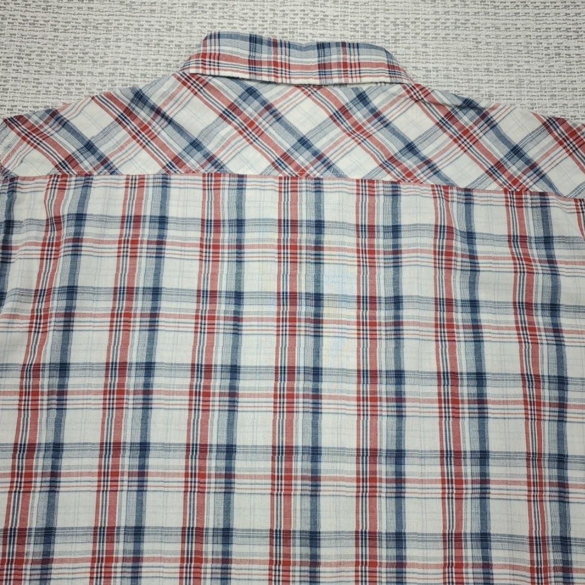 Wrangler VINTAGE Wrangler Jeans Western Shirt Mens 2XL Snap Up Plaid Long Sleeve Western Cowboy Shirt Men 2XL Plaid Size US XXL / EU 58 / 5 - 7 Thumbnail