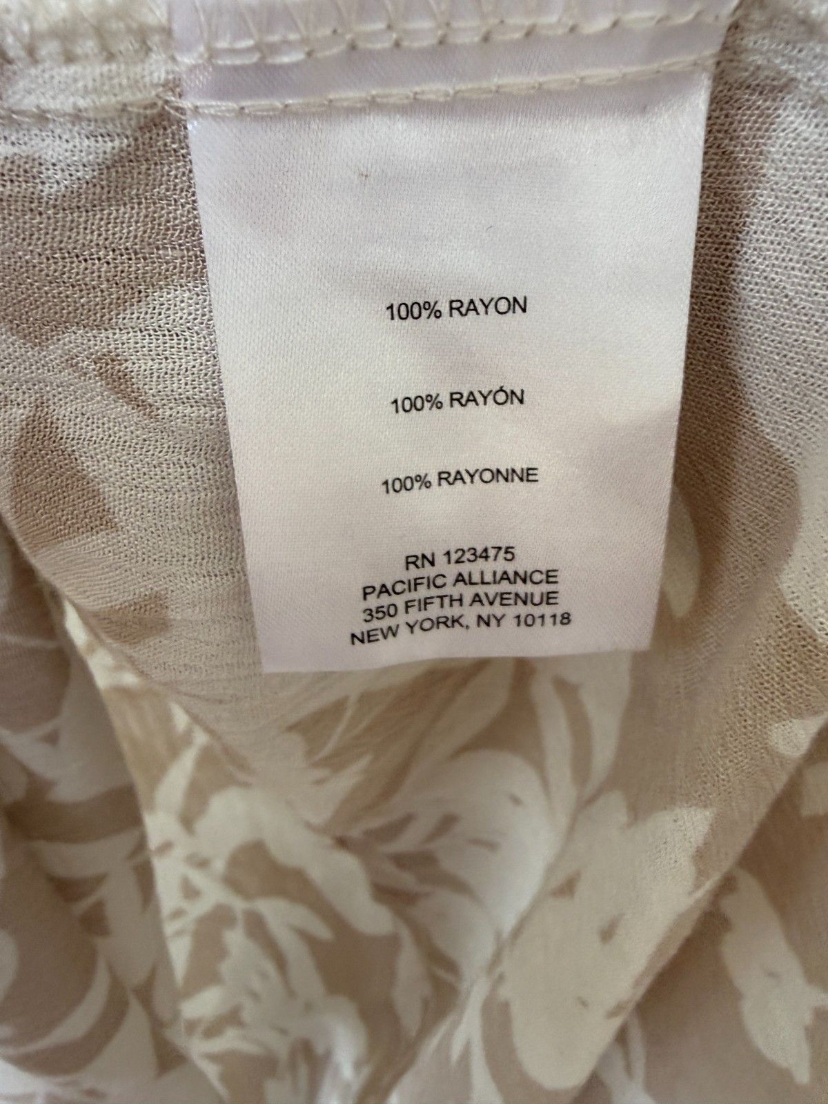 Jones New York Jones New York XL Shirt Top Floral V Neck 3/4 Sleeve R Size XL / US 12-14 / IT 48-50 - 4 Thumbnail