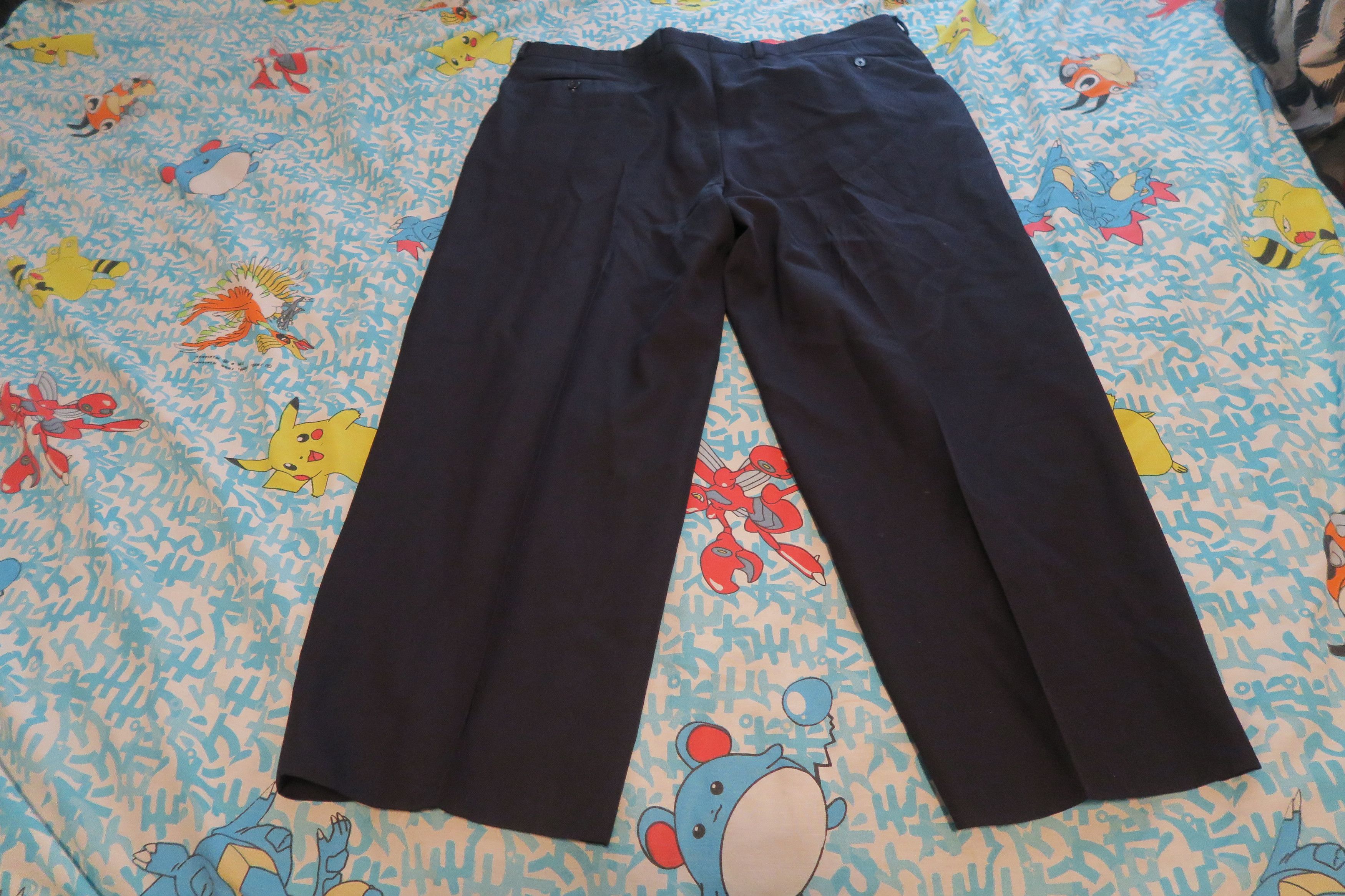 Givenchy × Vintage VTG Monsieur Givenchy Pleated Trousers Pants42x27 Size 42R - 6 Thumbnail