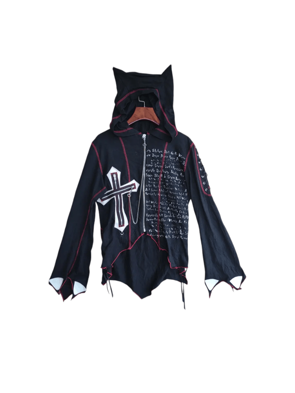 If Six Was Nine RIGHT ANARCHY KEYSTATION BUNNY HOODIE BONDAGE PUNK Size M / US 6-8 / IT 42-44 - 1 Thumbnail