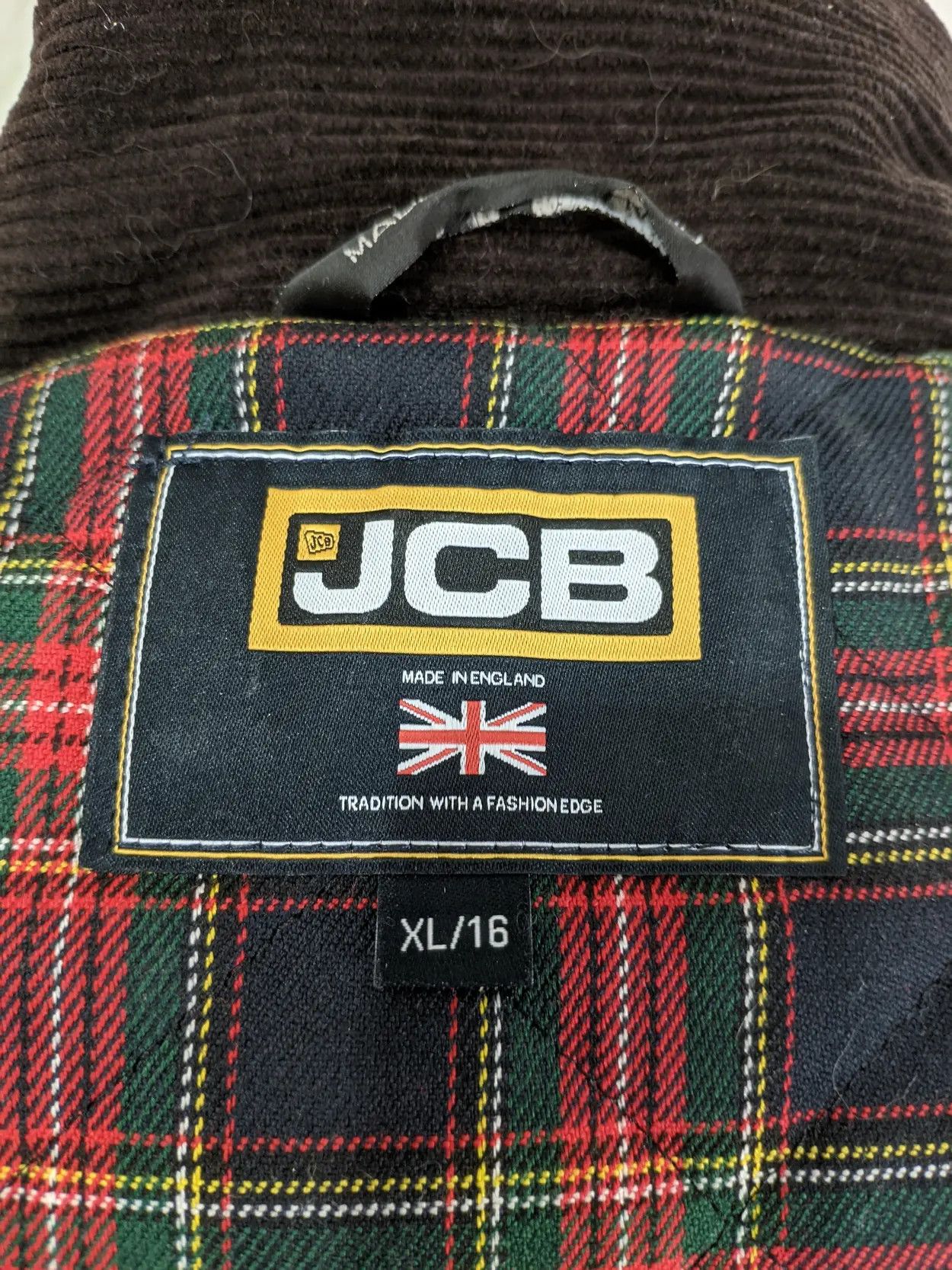 Other JCB Belted Wax Jacket Biker Workwear Tartan Ascot Jacket Size XL / US 12-14 / IT 48-50 - 4 Thumbnail