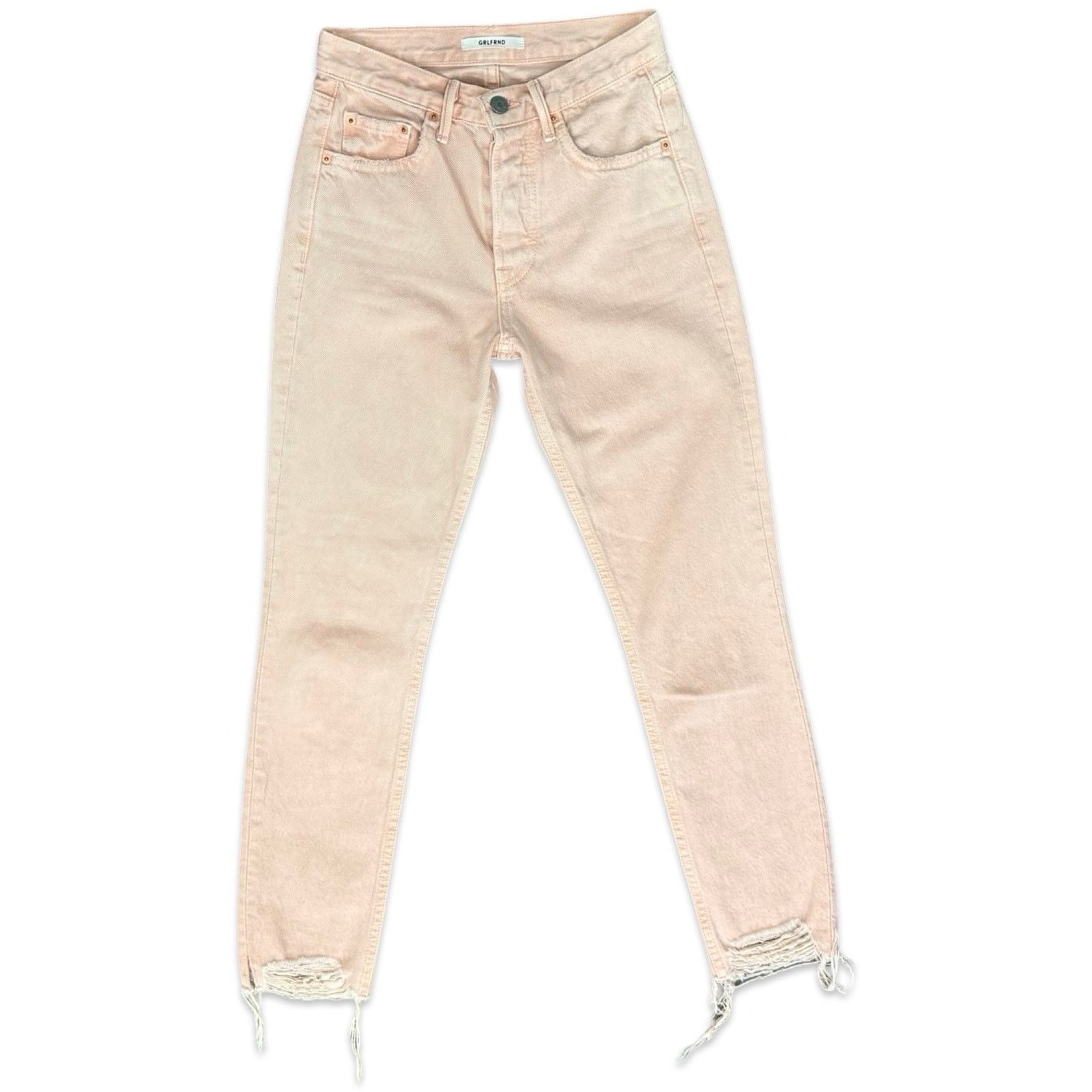 GRLFRND Karolina High-Rise Skinny Jeans Lucid Dreams Pink 23