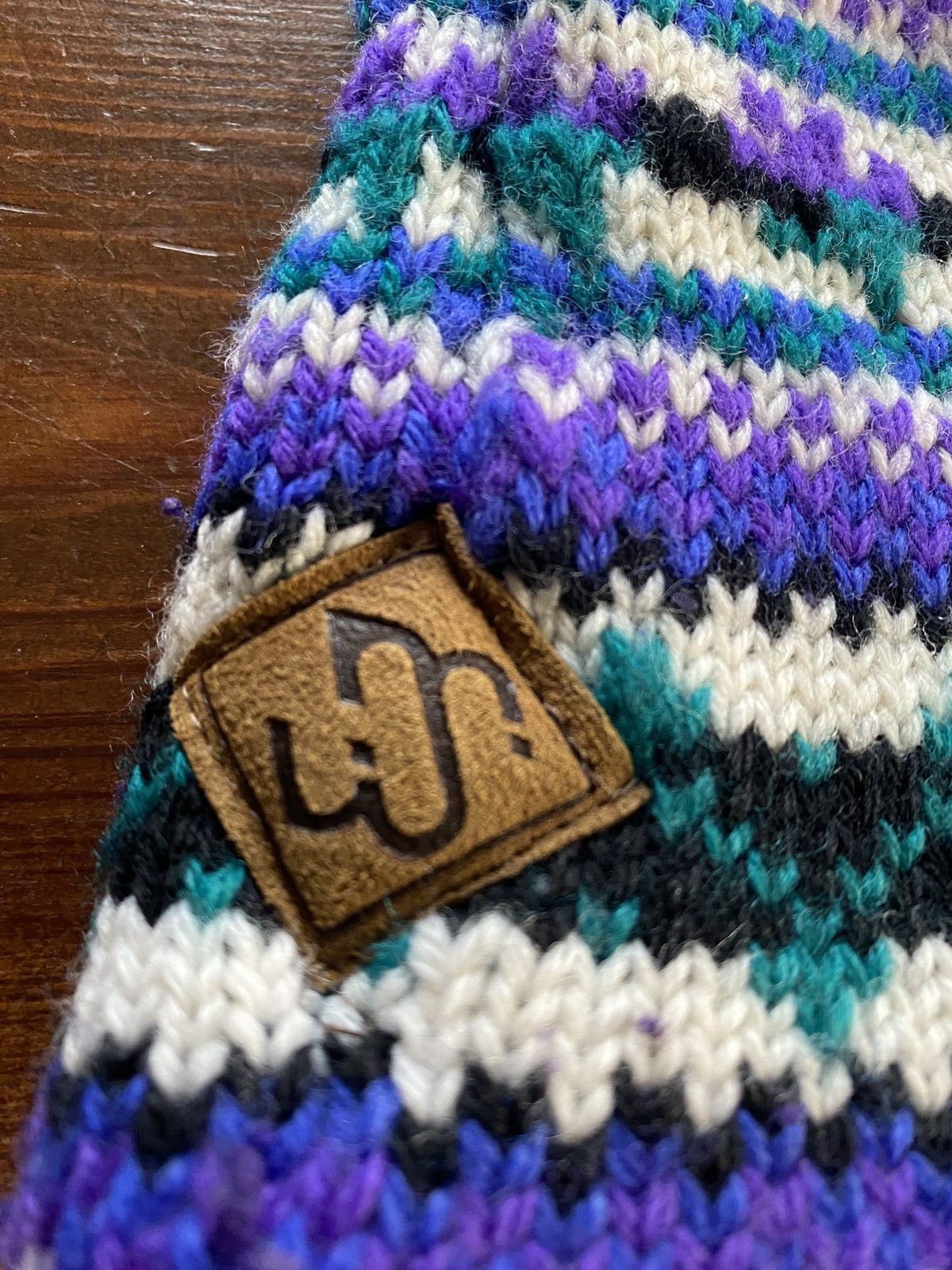 Vintage Vintage 80’s Merkley Headgear Wool Knit Striped Beanie Hat Size ONE SIZE - 2 Thumbnail