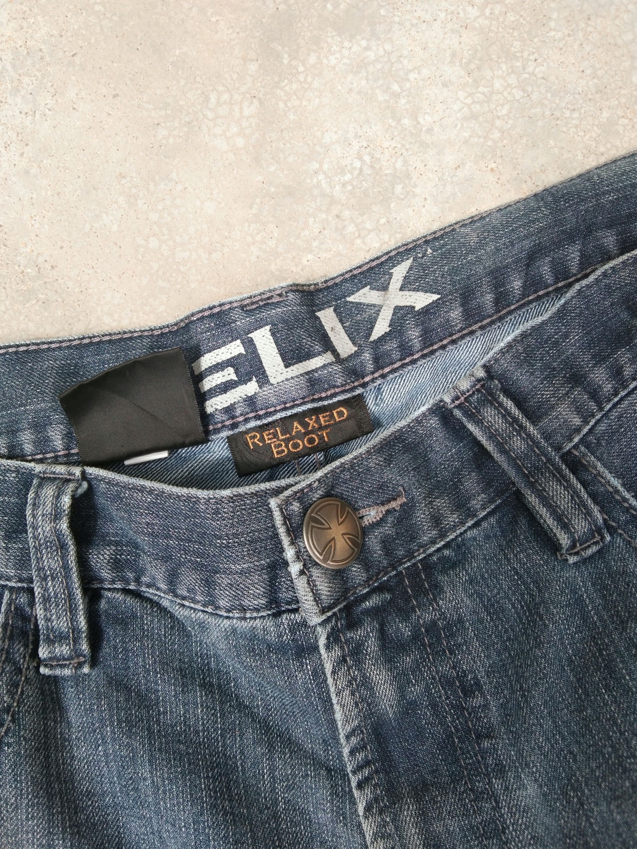 Helix Vintage Helix Blue Washed Relaxed Boot Cut Jeans 36x34 Size US 36 / EU 52 - 6 Thumbnail