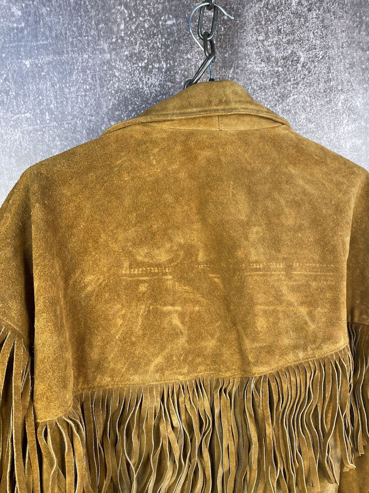 Cowboy Equipment Vintage 70s Schott Distressed Western Fringed Leather Jacket Size US L / EU 52-54 / 3 - 6 Thumbnail