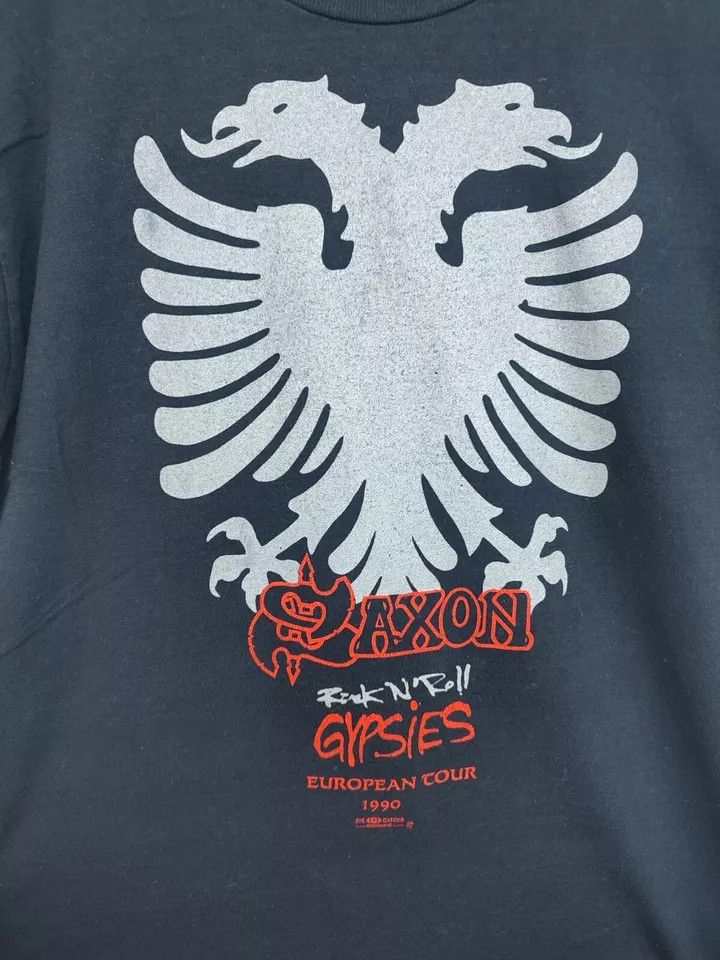 Vintage Vintage 1990 Saxon European concert tour Rock 'n' Roll Size US XL / EU 56 / 4 - 2 Thumbnail