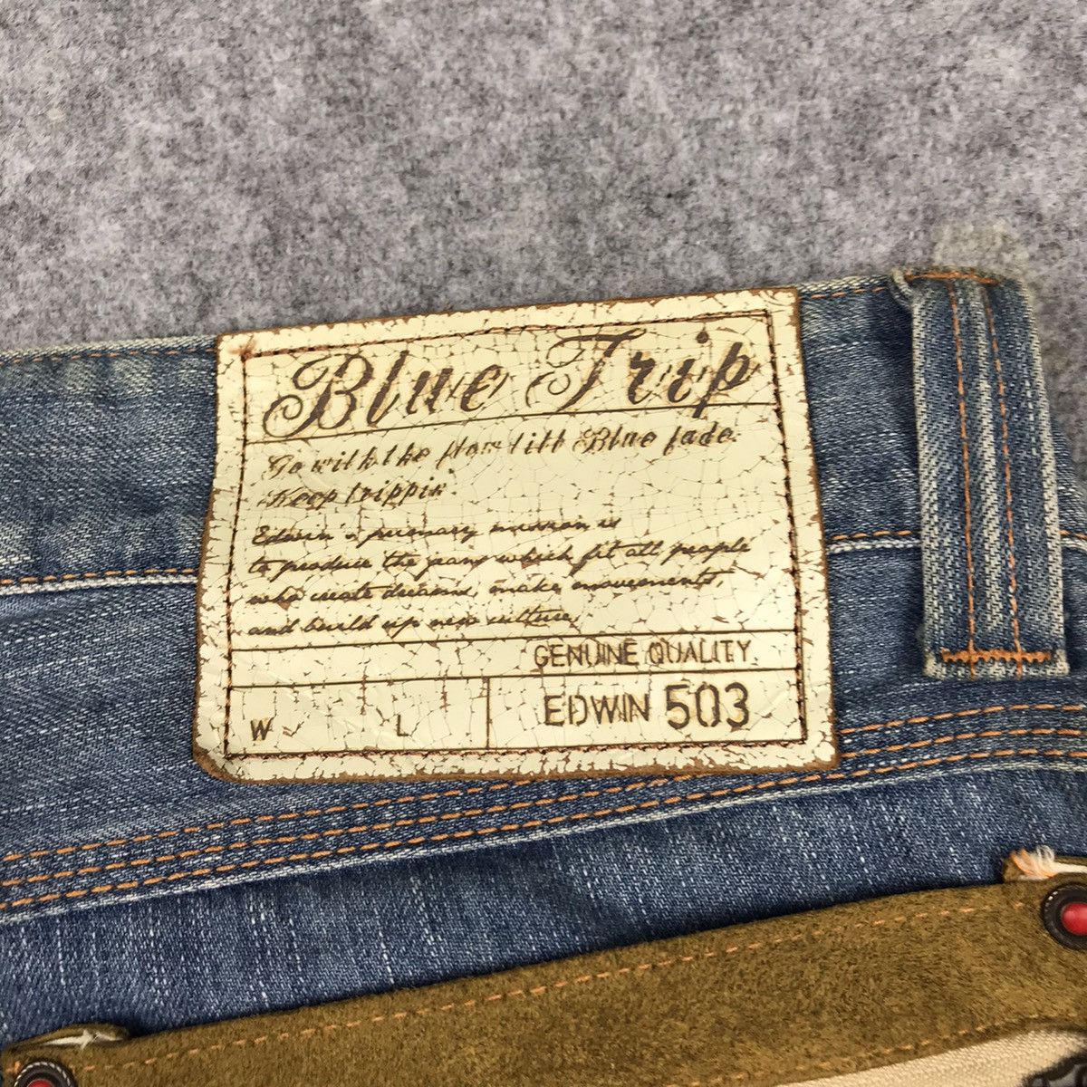 Edwin × Japanese Brand BLUE TRIP EDWIN 503 BOOTCUT FLARE JEANS DENIM PANTS 132 Size US 30 / EU 46 - 12 Thumbnail