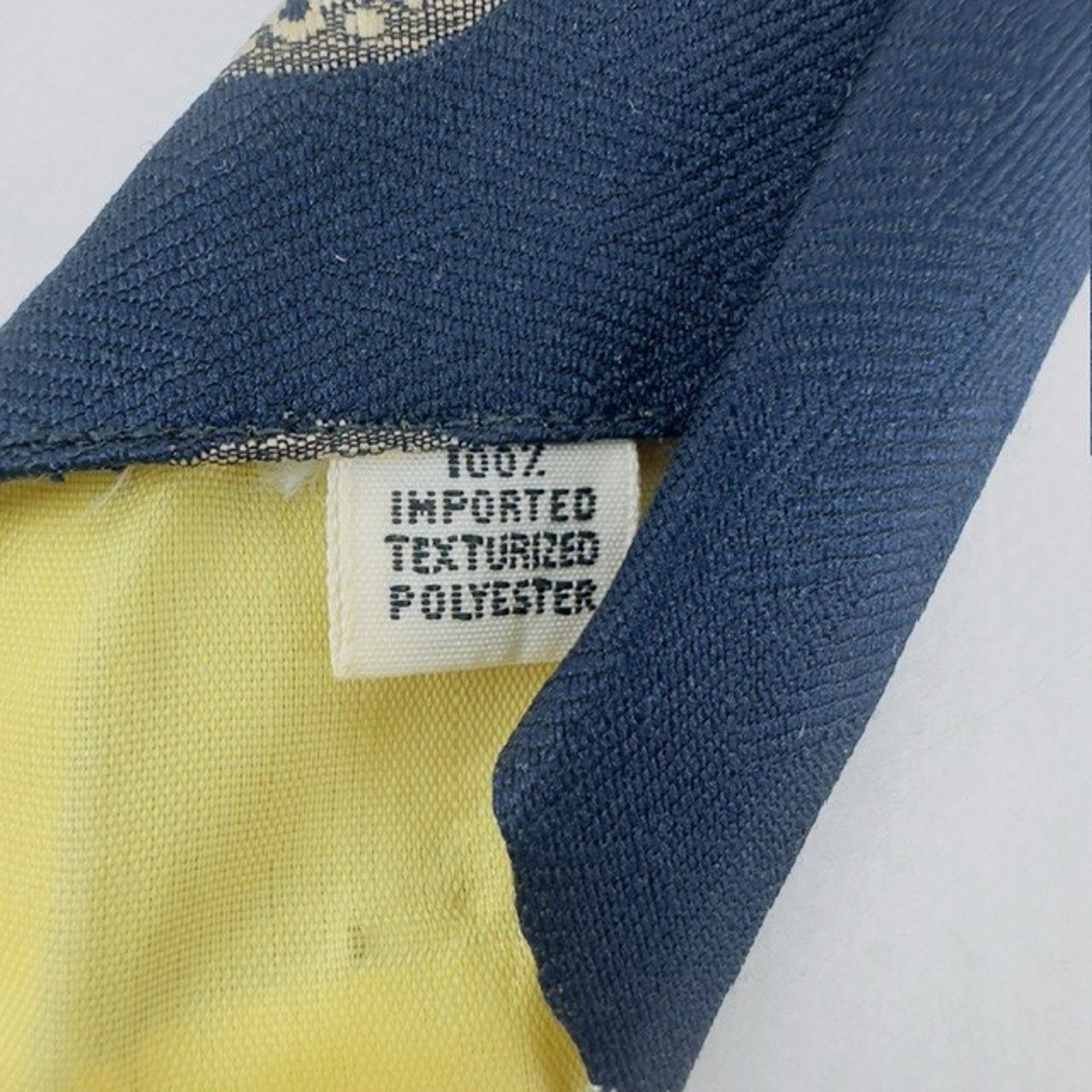 Other Damon Necktie Navy w/Floral Disk & Bouquets Union Preppy VTG Size ONE SIZE - 5 Thumbnail