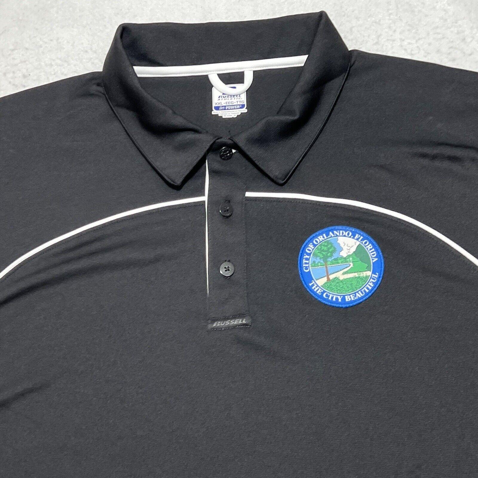 Russell Athletic Russell Men's XXL City of Orlando FL Short Sleeve Polo NWT Size US XXL / EU 58 / 5 - 2 Thumbnail
