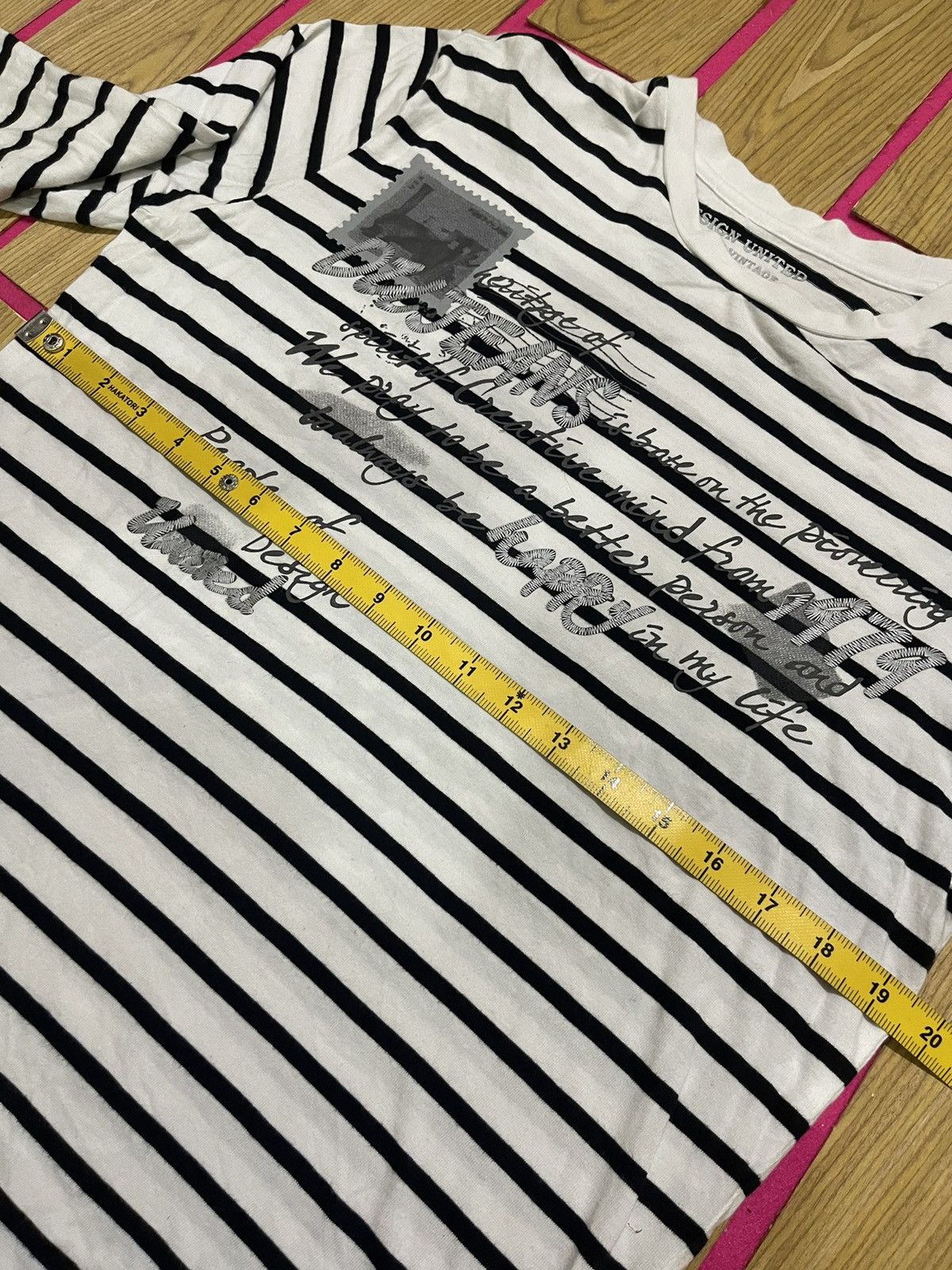 If Six Was Nine UNITED Y2K DESIGN long shirt with striped motif Size US M / EU 48-50 / 2 - 8 Thumbnail