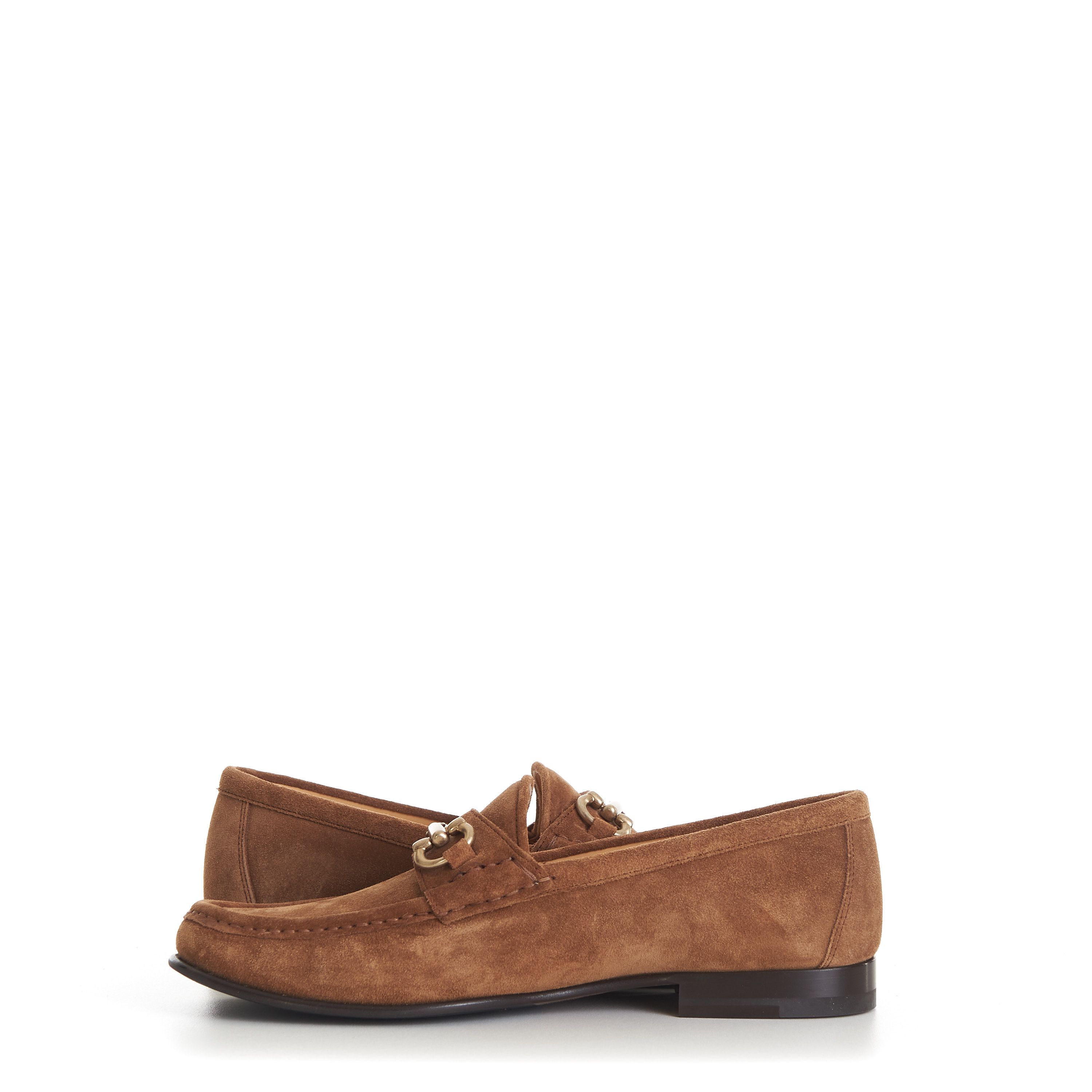 Brunello Cucinelli Brown Suede Loafers - Horse-Bit Size US 9.5 / EU 42-43 - 9 Thumbnail
