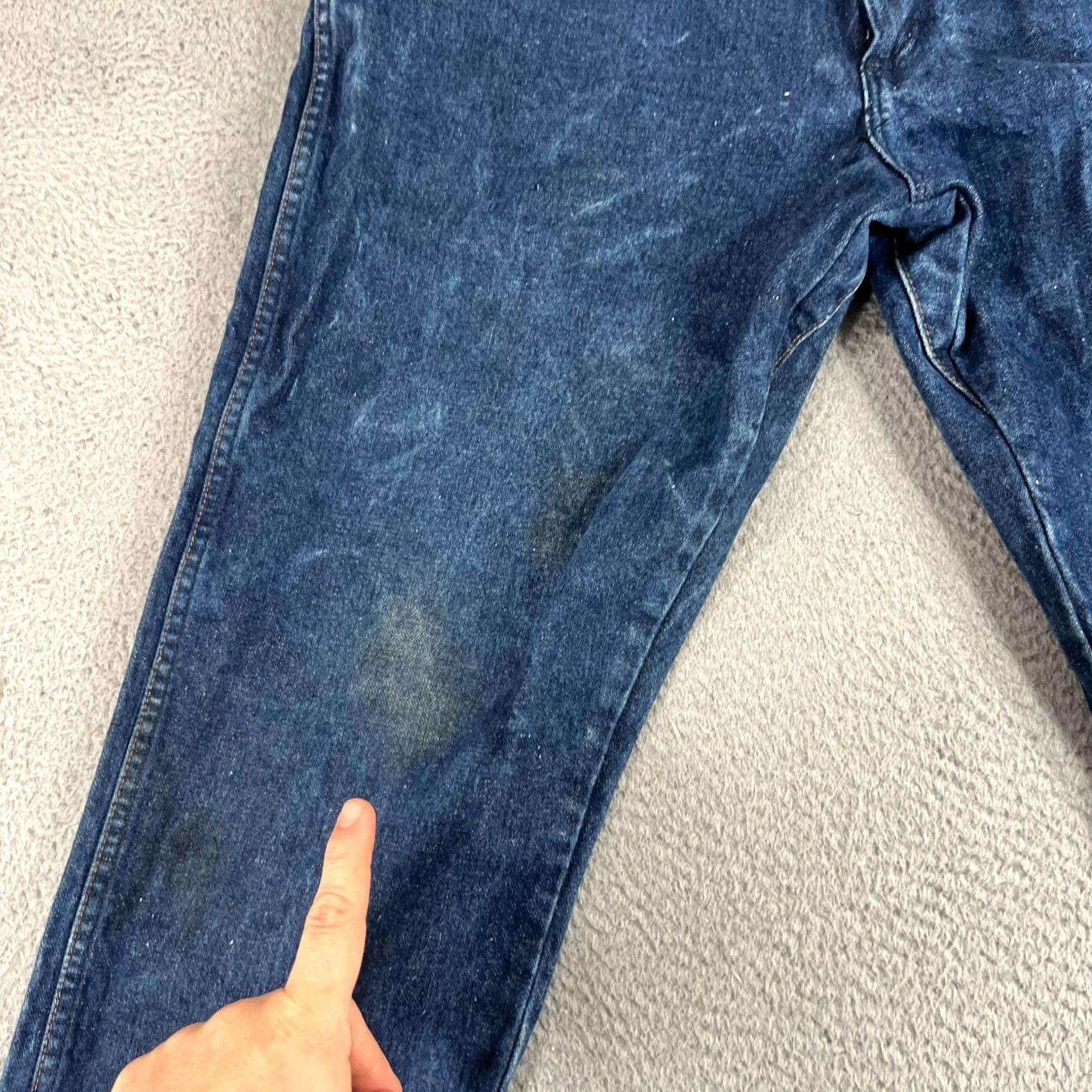 Wrangler Wrangler Flame Resistant Jeans 13MWZ FR Blue 40x32 Regular Mens Jeans Vintage No Blue Denim Size US 40 / EU 56 - 3 Thumbnail