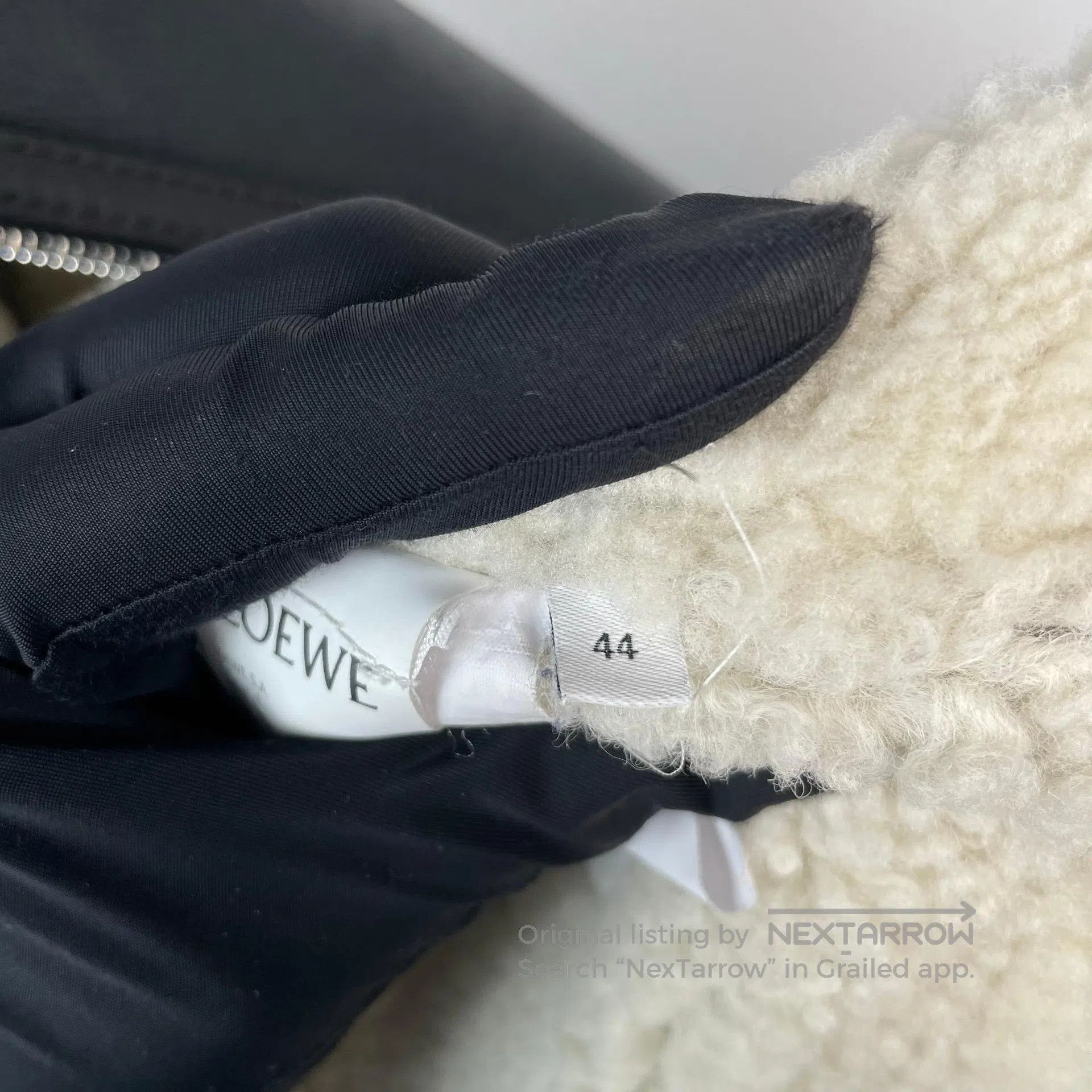 Loewe Loewe Black bi-color leather and fur hooded jacket with fu Size US S / EU 44-46 / 1 - 9 Thumbnail